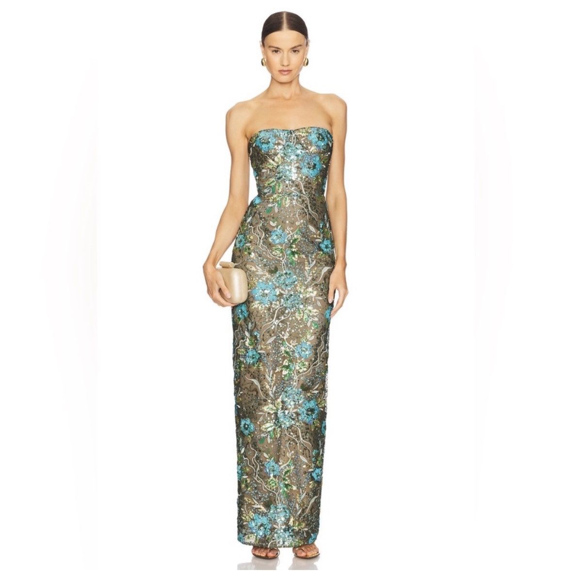Bronx and Banco Bronx and Banco Dahlia Maxi Dress in Teal Multi/Size Medium Size M / US 6-8 / IT 42-44 - 1 Thumbnail