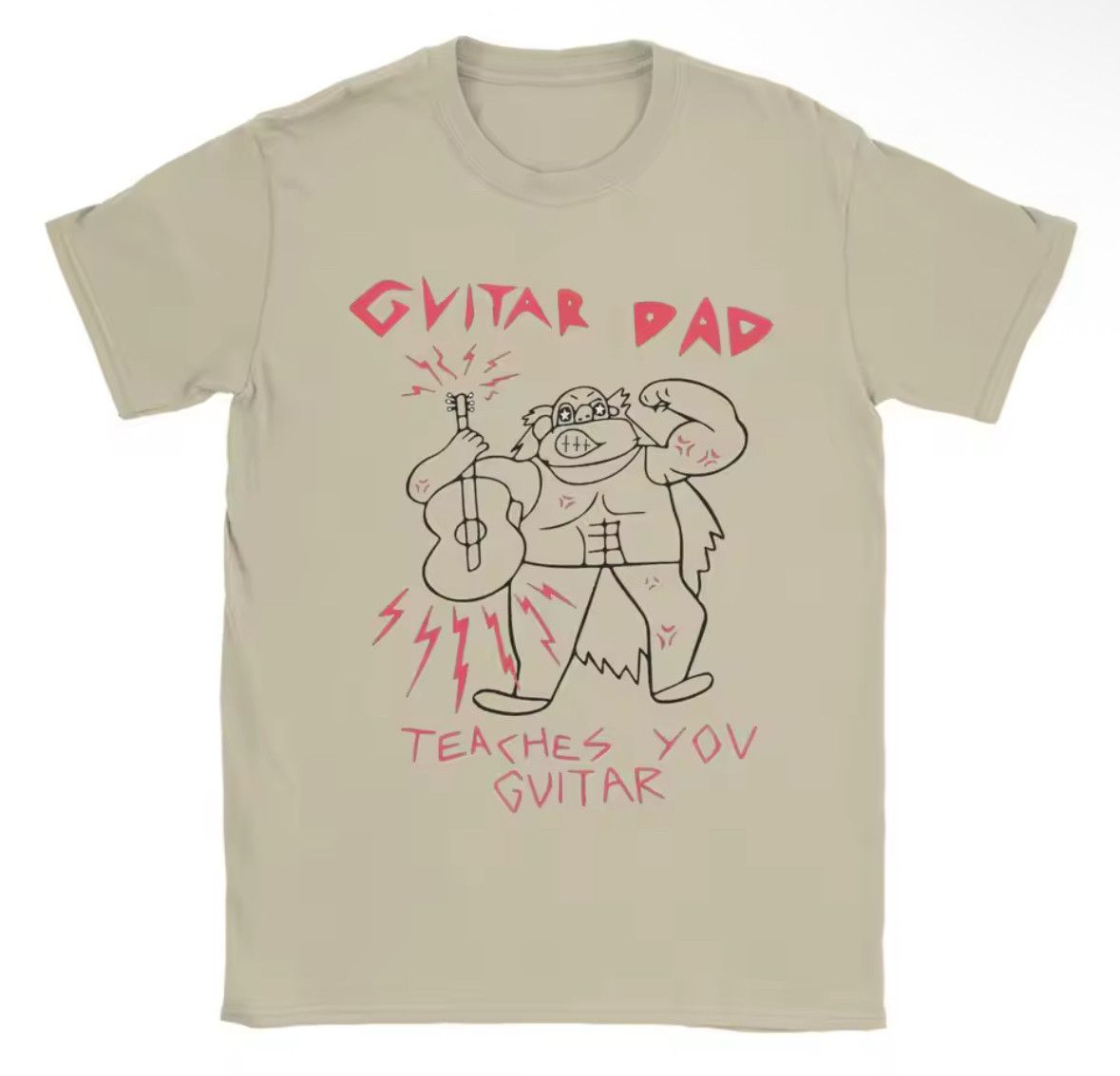 Other Streetwear Anime Guitar Dad Love Father Day Graphic T-Shirt Size US XL / EU 56 / 4 - 1 Thumbnail
