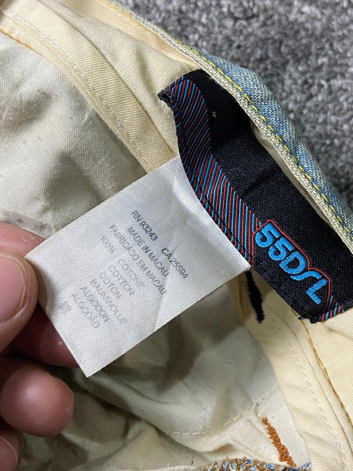 55DSL × Japanese Brand × Vintage Vintage 55DSL Relaxed Fit Cut Denim Jeans (131) Size US 34 / EU 50 - 7 Thumbnail