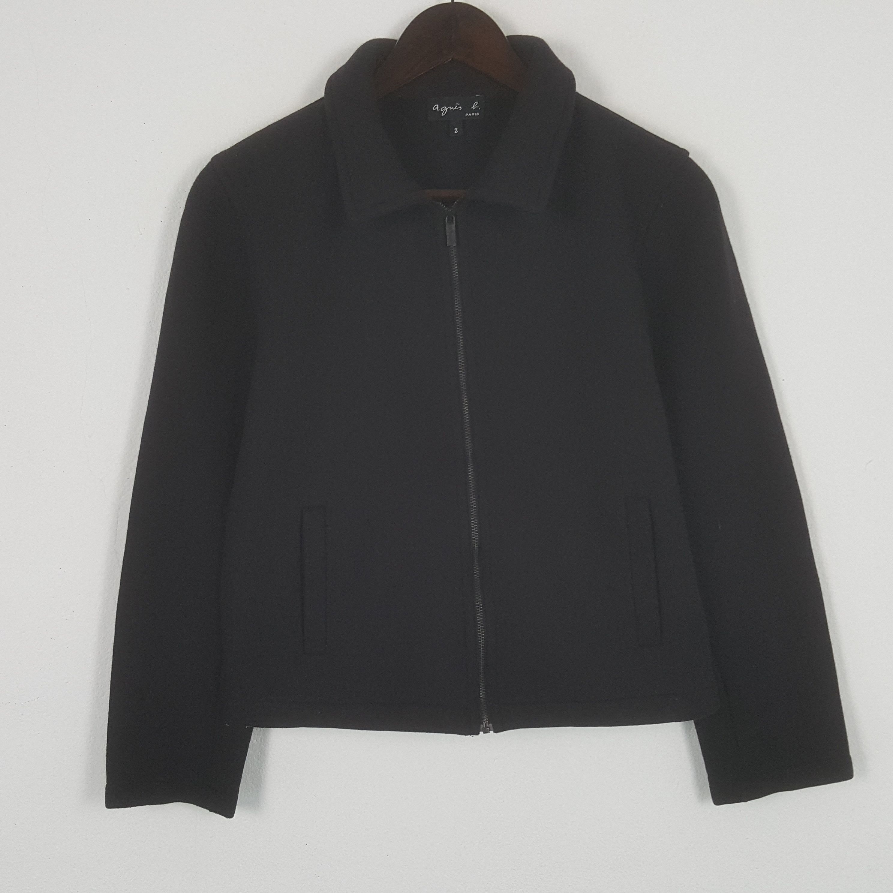 Special agnes b cashmere blouson Vintage Agnes B Zipper Jacket