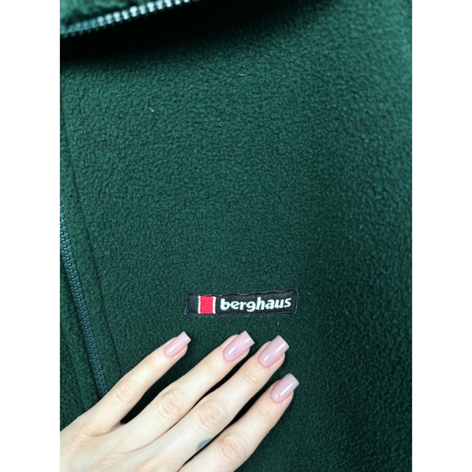 Berghaus Berghaus 90s Vintage Mens Fleece Jacket XL Green Logo Windbreaker 90s Mens Jacket XL Green Berghaus Size US XL / EU 56 / 4 - 3 Thumbnail