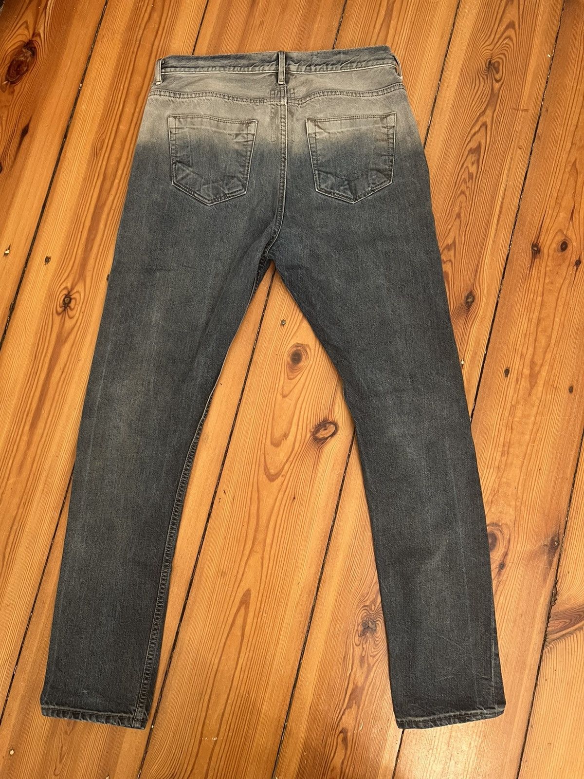 Rick Owens × Rick Owens Drkshdw Rick Owens „Hustler“ ombre torrance cut denim Size US 33 - 2 Thumbnail