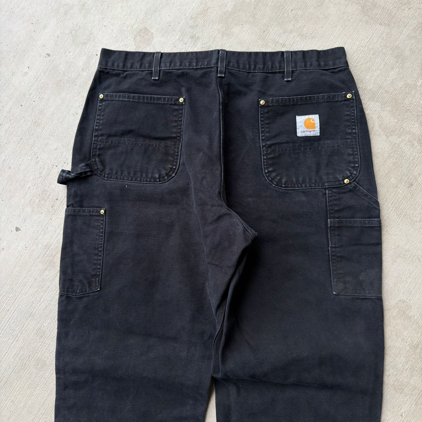 Carhartt × Vintage Carhartt black double knee work wear carpenter pants Size US 36 / EU 52 - 6 Thumbnail