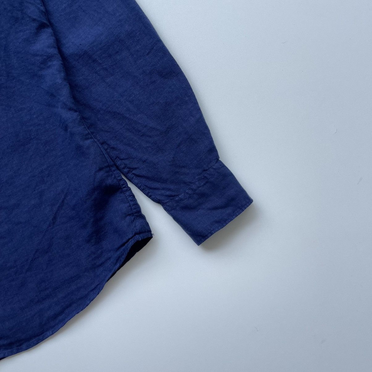 Hackett Hackett London Linen Garment Dyed Slim Fit Button Ups Shirt Size US M / EU 48-50 / 2 - 4 Thumbnail