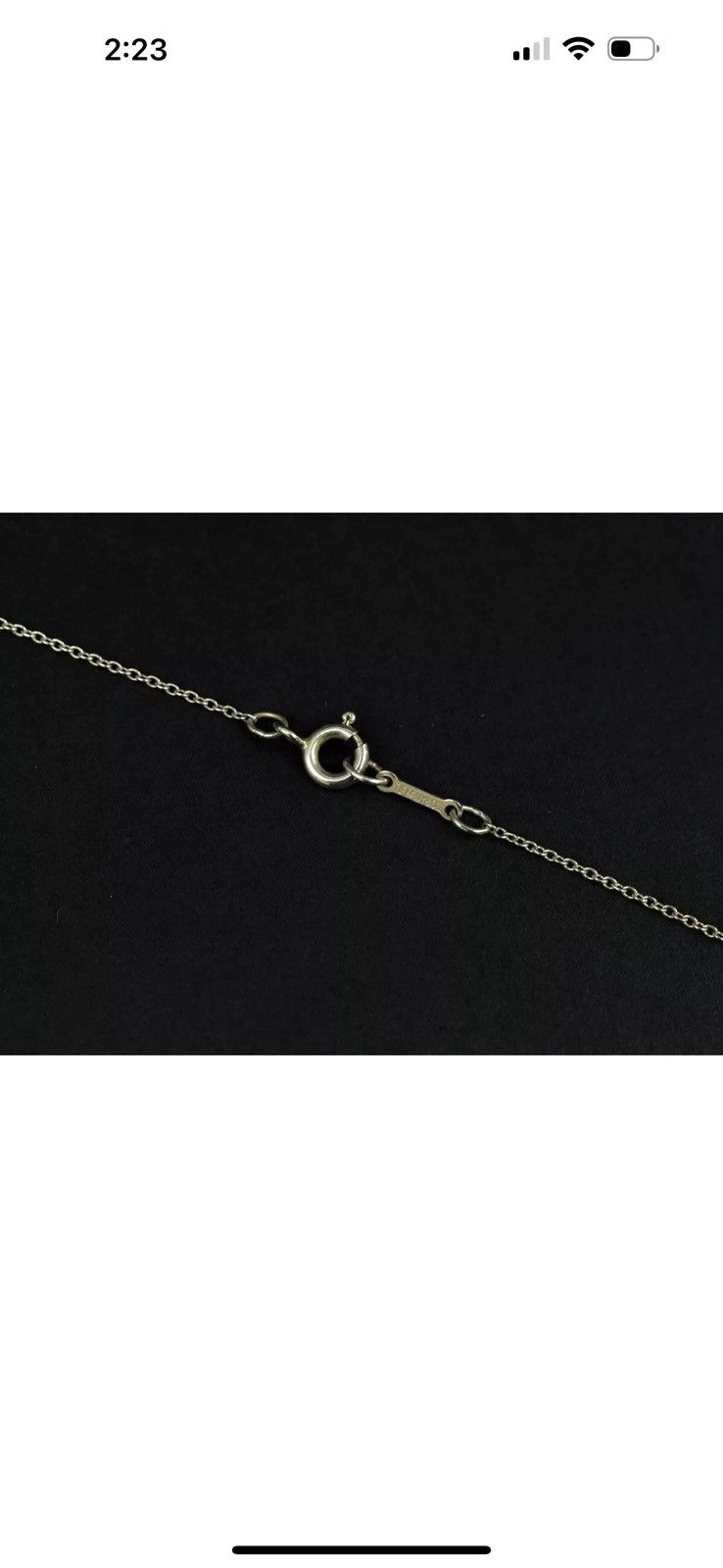 Tiffany & Co. Tiffany & Co Silver Teardrop Necklace Sterling 925 Size ONE SIZE - 7 Thumbnail