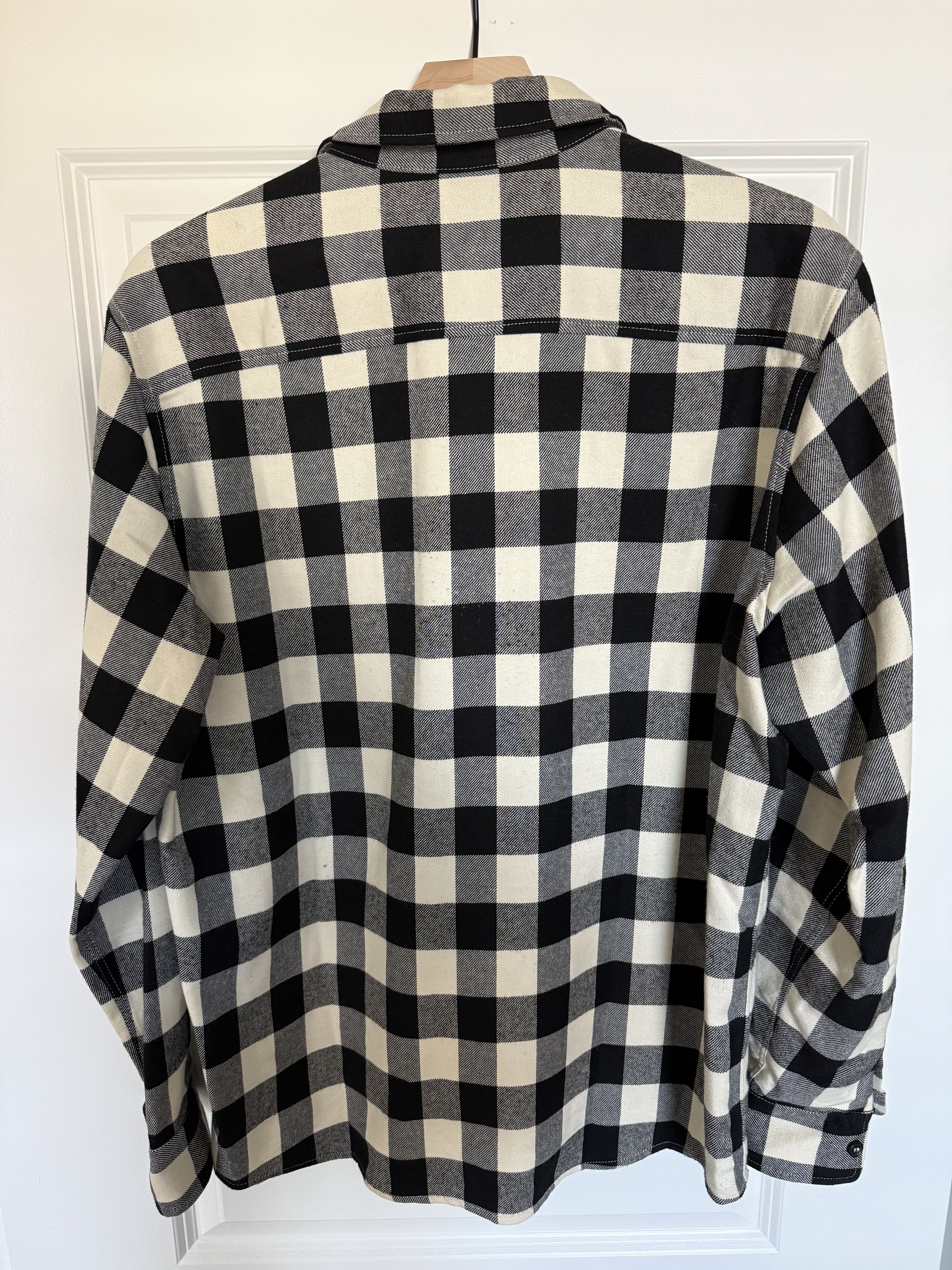 A.P.C. Plaid Wool Button Down Shirt Size US L / EU 52-54 / 3 - 2 Thumbnail