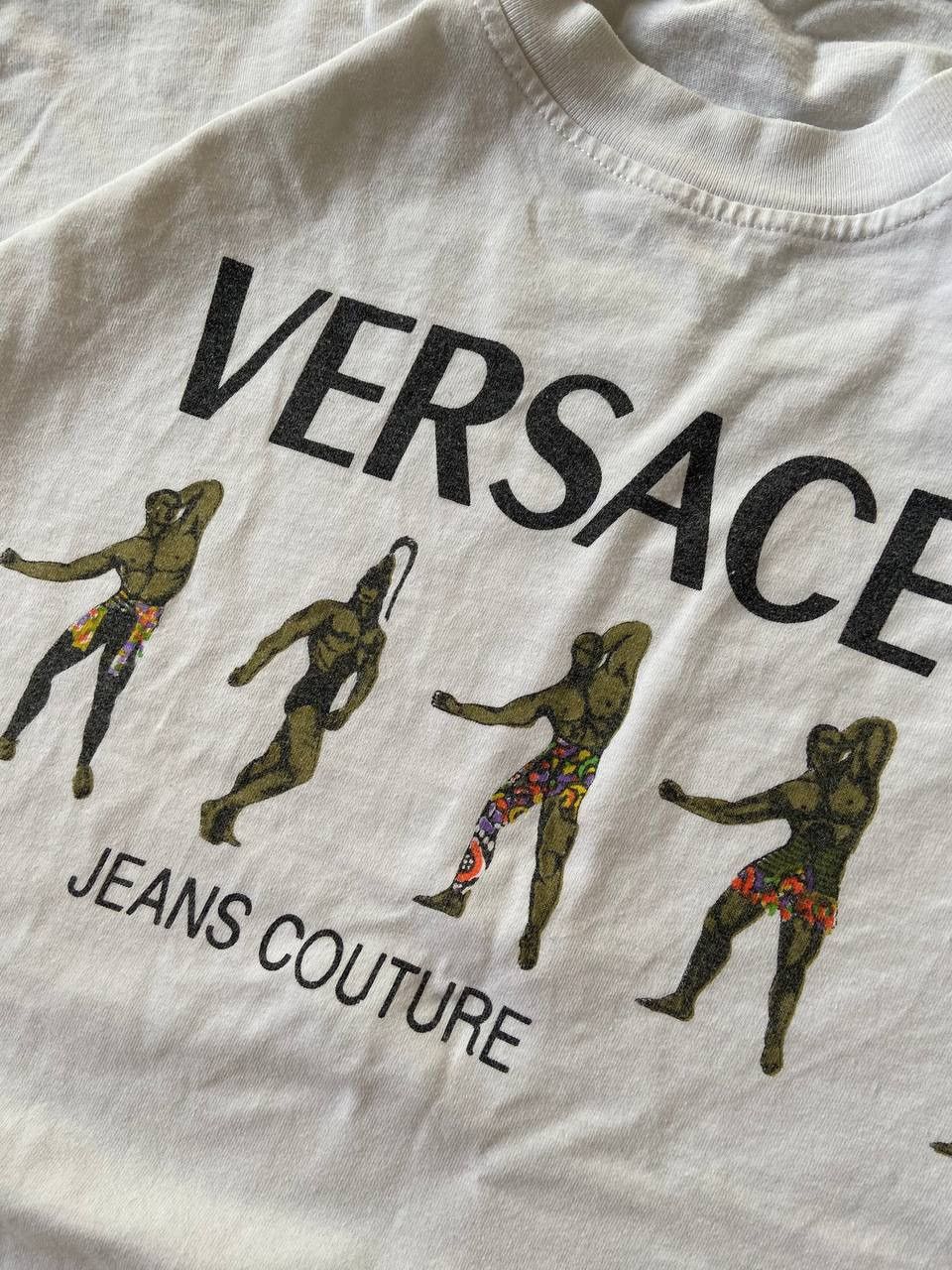 Versace Versace Vintage Jeans Couture 90s Athletic Statue White Size US L / EU 52-54 / 3 - 10 Thumbnail