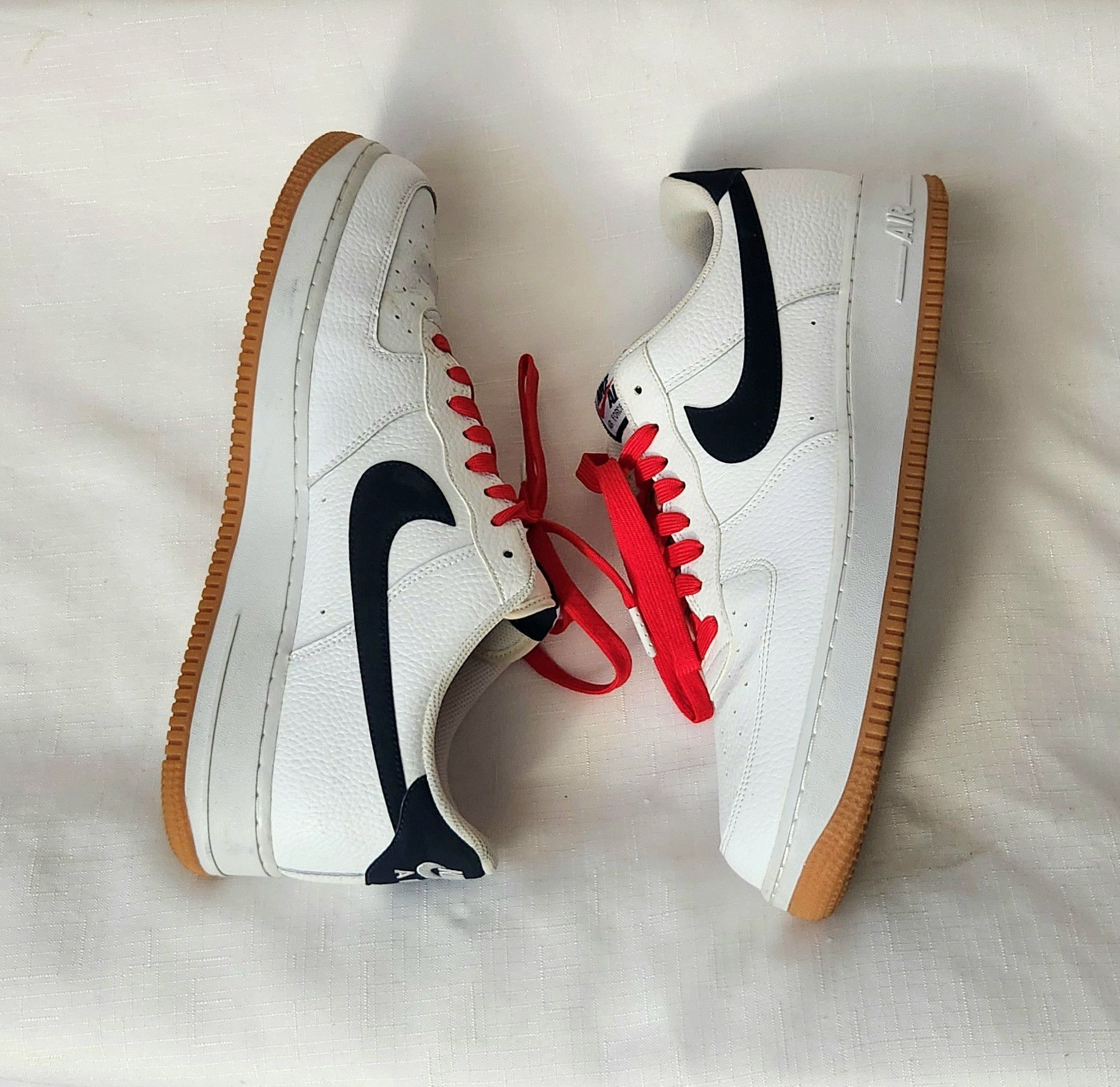 Nike Nike Air Force 1 Low '07 White Obsidian CI0057-100 SZ 13 Size US 13 / EU 46 - 7 Thumbnail
