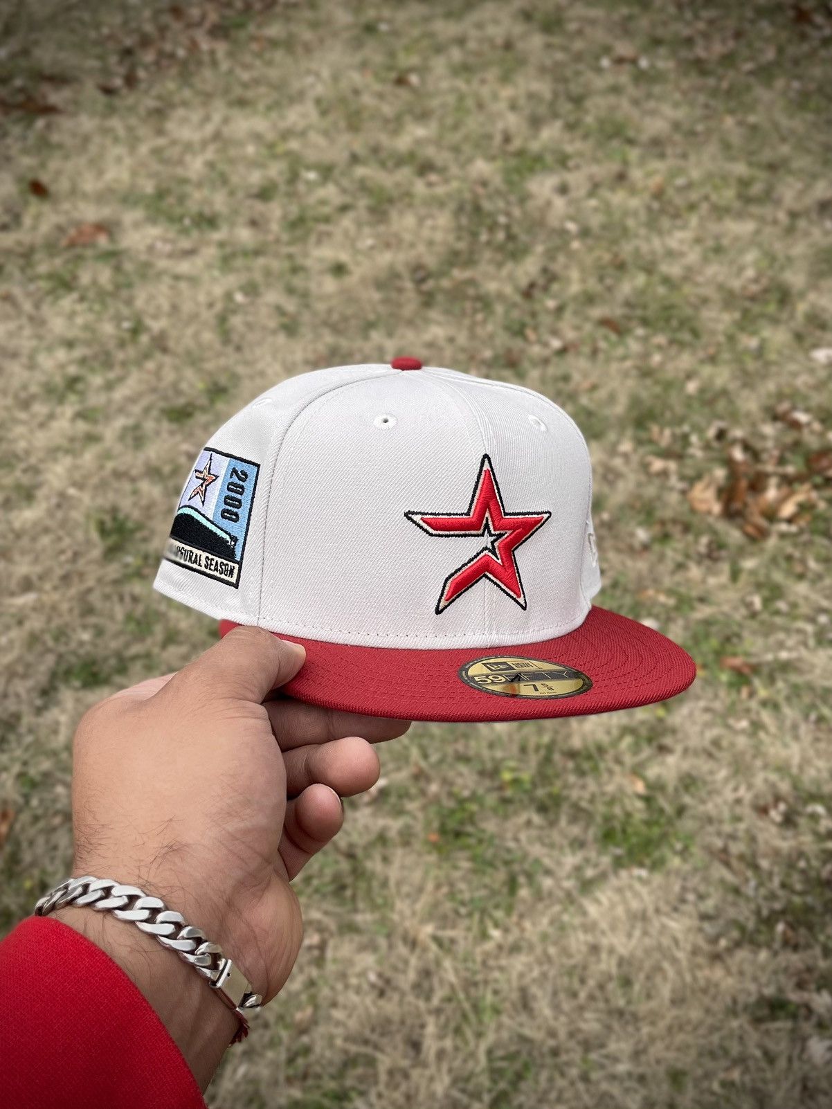 image of Hat Club x New Era Hatclub Exclusive Houston Astros Stone Dome 7 5/8 in Grey, Men's