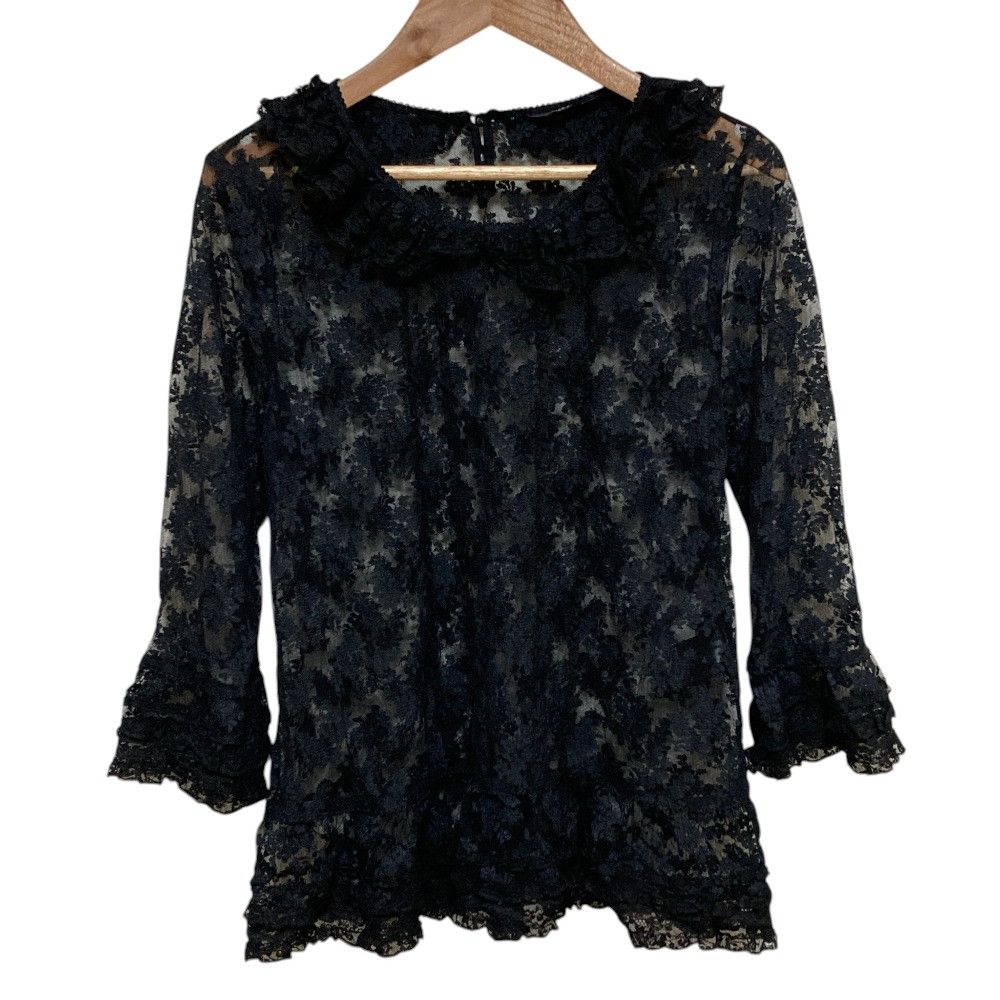 Other Other PINK HOUSE Lace Three Quarter Sleeve Shirt Textile Tops DUTY FREE for USA Size ONE SIZE - 1 Thumbnail