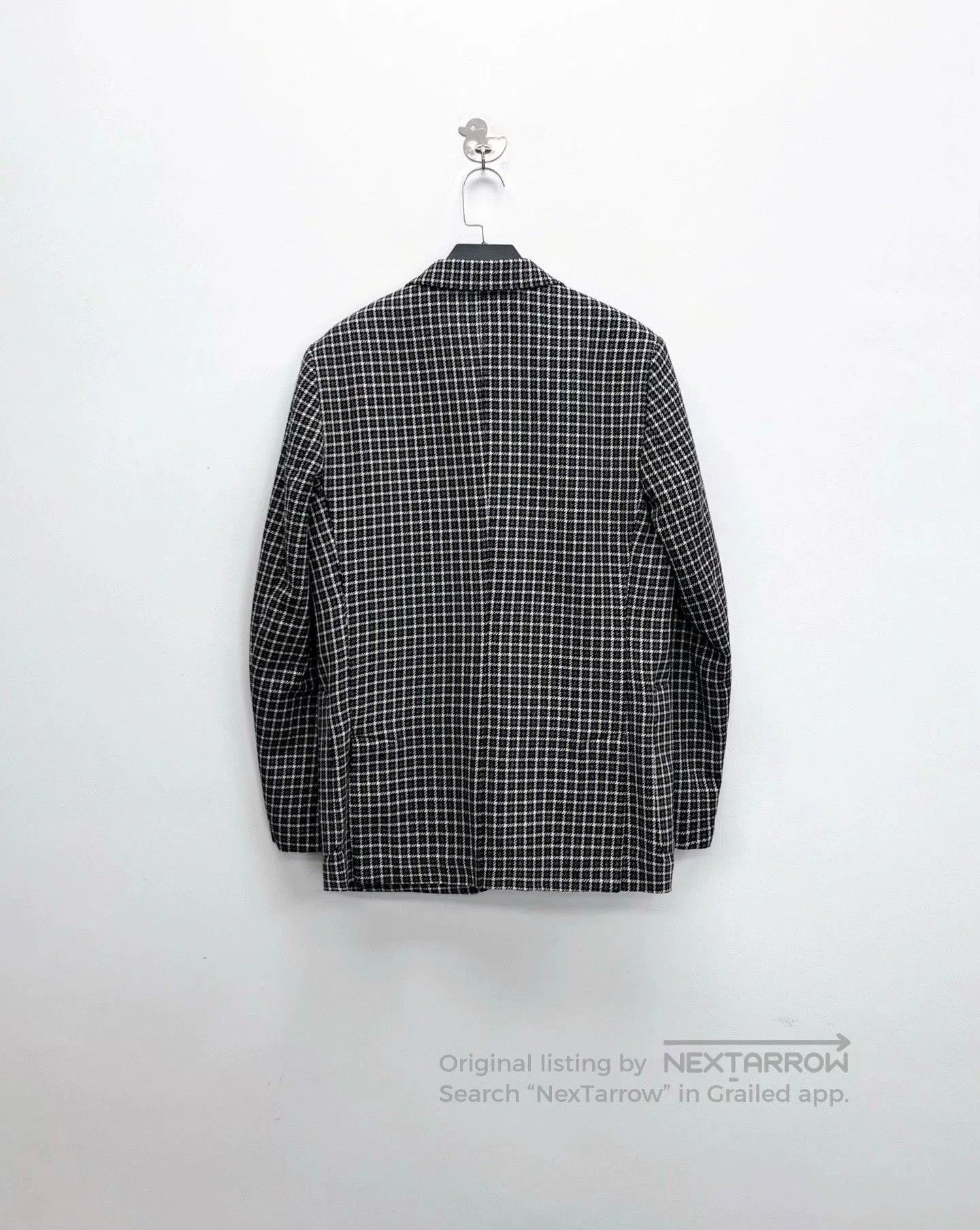 AMI Ami Houndstooth Tweed Single-Breasted Blazer. Size US XL / EU 56 / 4 - 2 Thumbnail