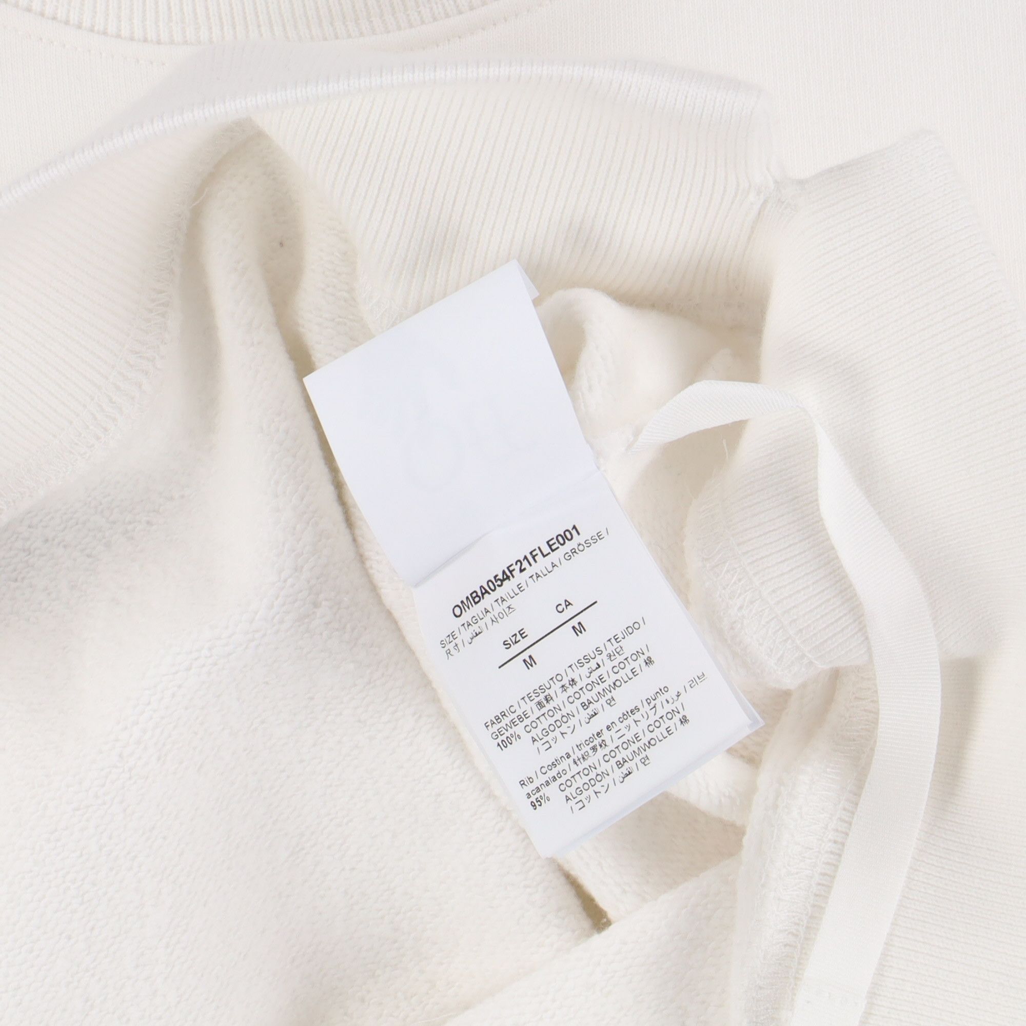Off-White White Slanted Logo Oversized Skate Sweatshirt Size M / US 6-8 / IT 42-44 - 6 Thumbnail