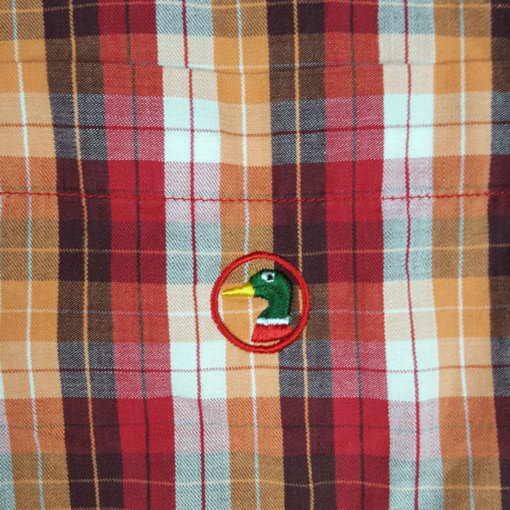 Vintage VINTAGE Duck Head Plaid Men's XL Long Sleeve Button-Up Work Shirt Size 46R - 5 Thumbnail