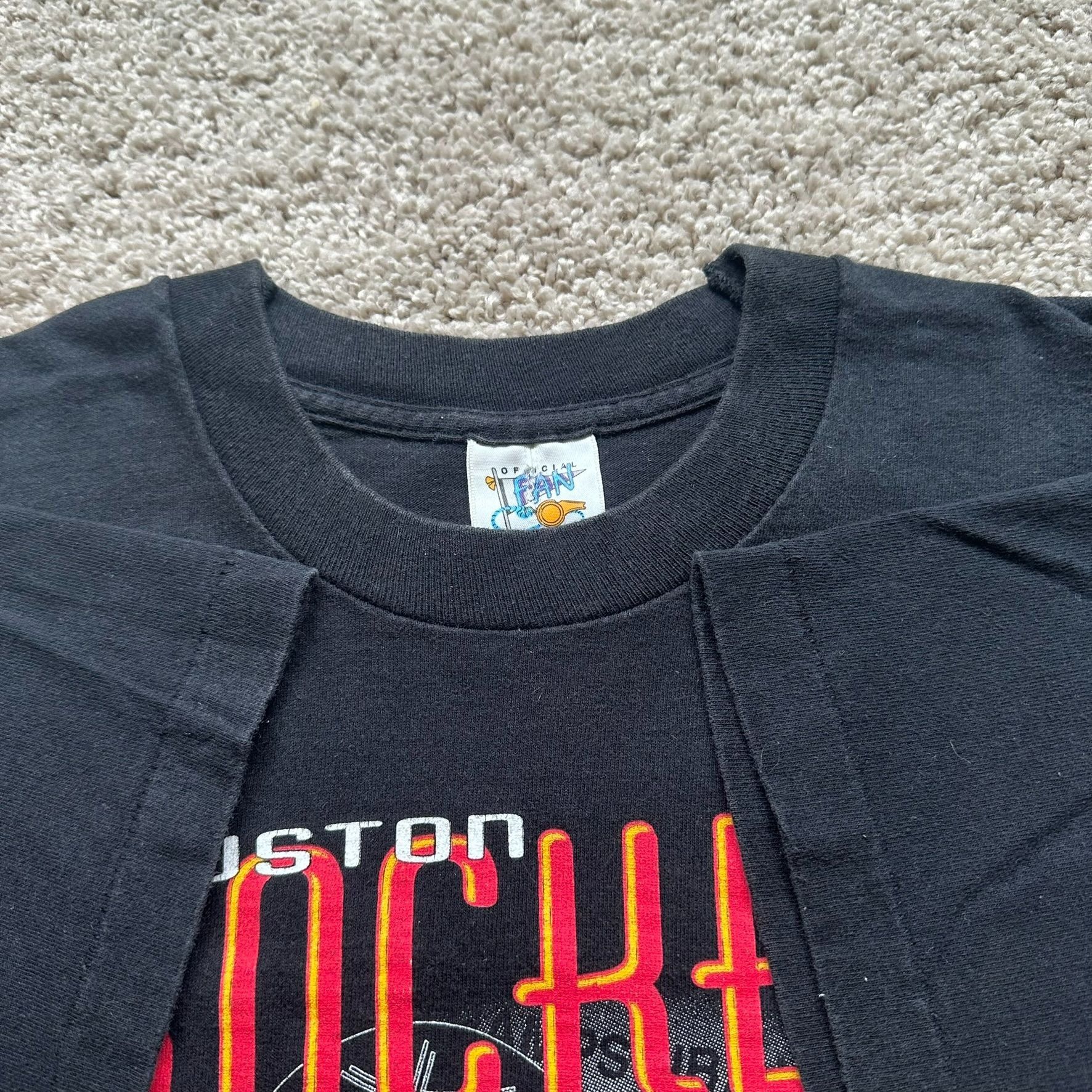 NBA Vintage 1994 Houston Rockets Champions T-Shirt Single Stitch Size US L / EU 52-54 / 3 - 3 Thumbnail