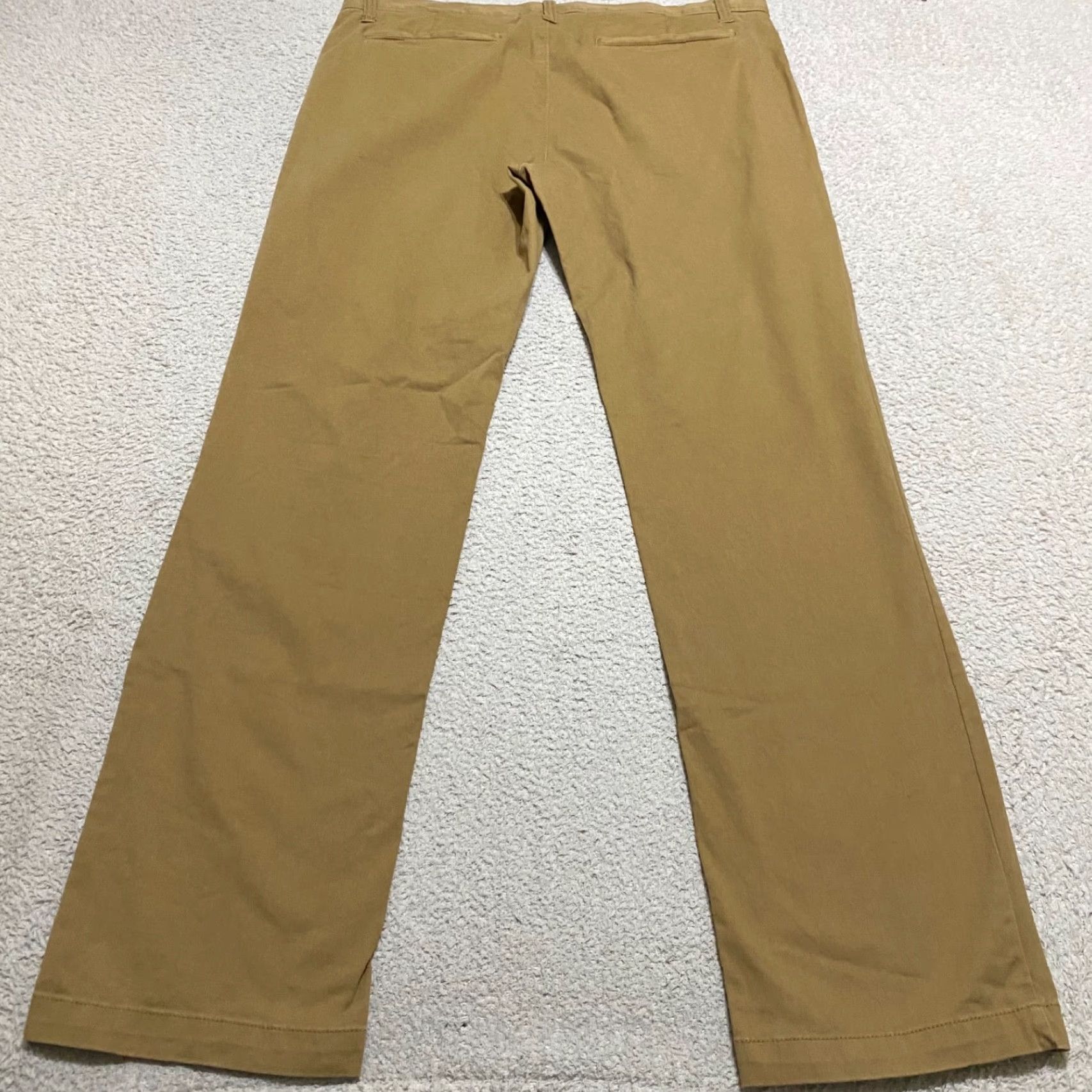 Vintage Columbia Slim Chino Pants Beige Mid Rise 36x32 Mens Regular Straight Flat Front Pocket Pockets Casual Workwear 90s/Preppy Size US 36 / EU 52 - 2 Thumbnail
