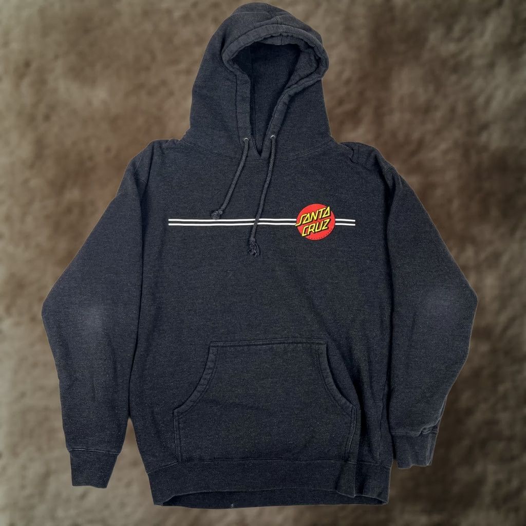 Vintage VINTAGE Santa Cruz Hoodie Sweatshirt Mens Large Gray OG Logo Y2K Double Sided Size US L / EU 52-54 / 3 - 1 Thumbnail