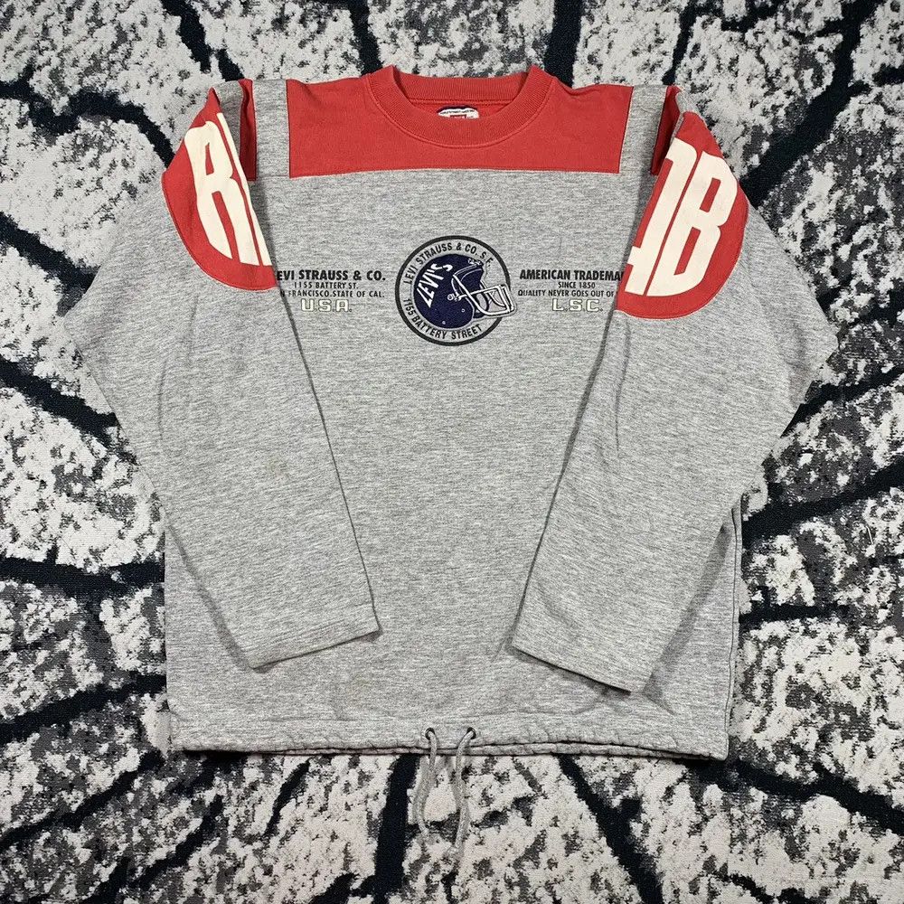 Levi's Vintage 90’s Levi’s Baseball USA Sweatshirt Embroidery Size US XL / EU 56 / 4 - 2 Thumbnail