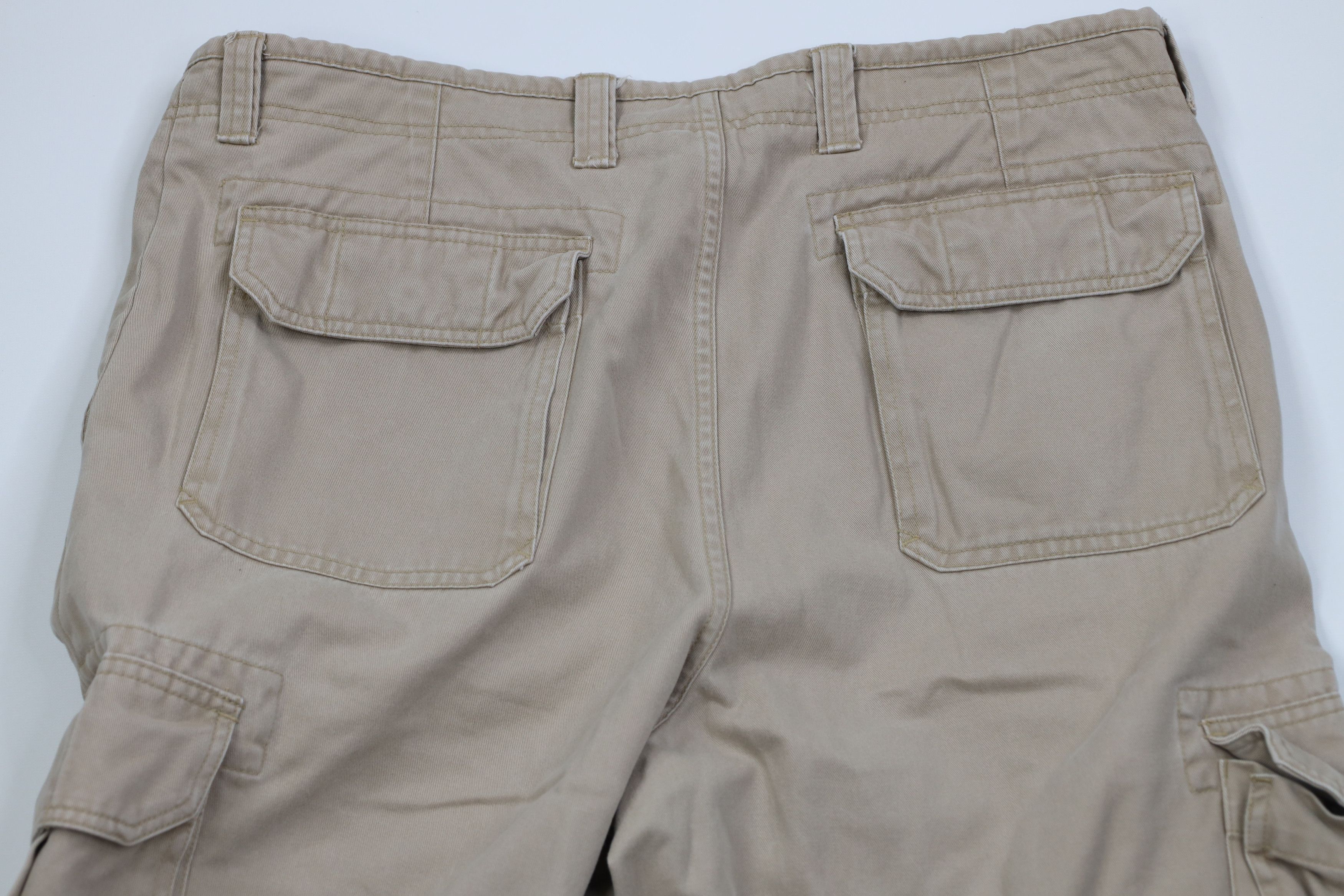 Gap Vintage Y2K 2004 Gap Baggy Heavy Wide Leg Cargo Pants Beige Size US 38 / EU 54 - 11 Thumbnail