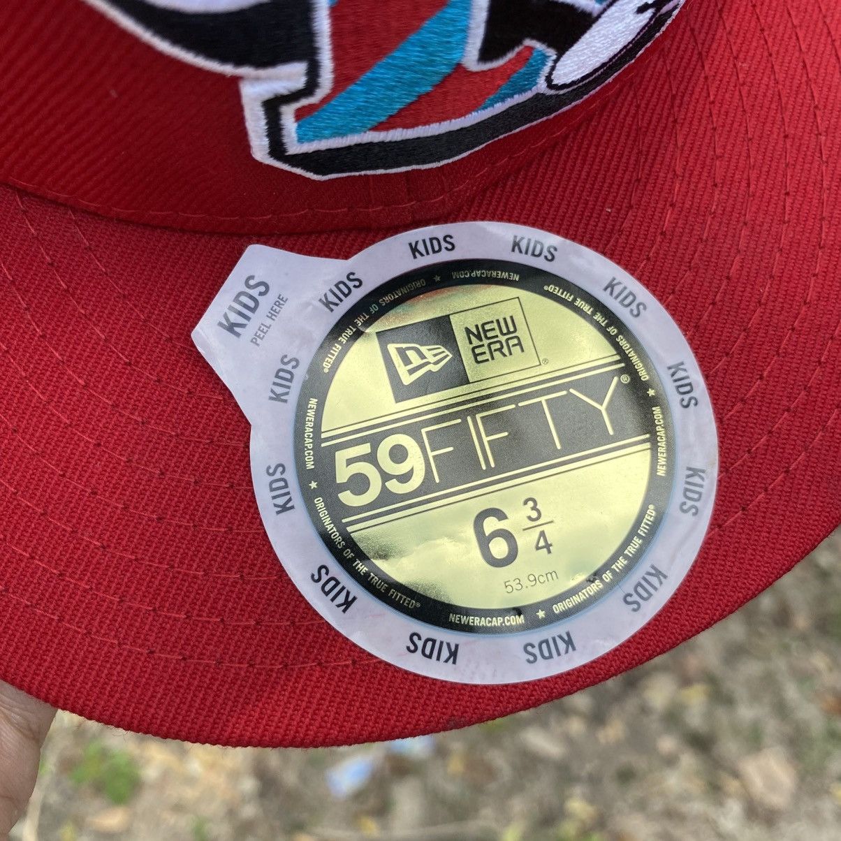 Bape × MLB × New Era BAPE x New Era 59FIFTY Kids Red Full Patch Fitted Cap Size ONE SIZE - 5 Thumbnail