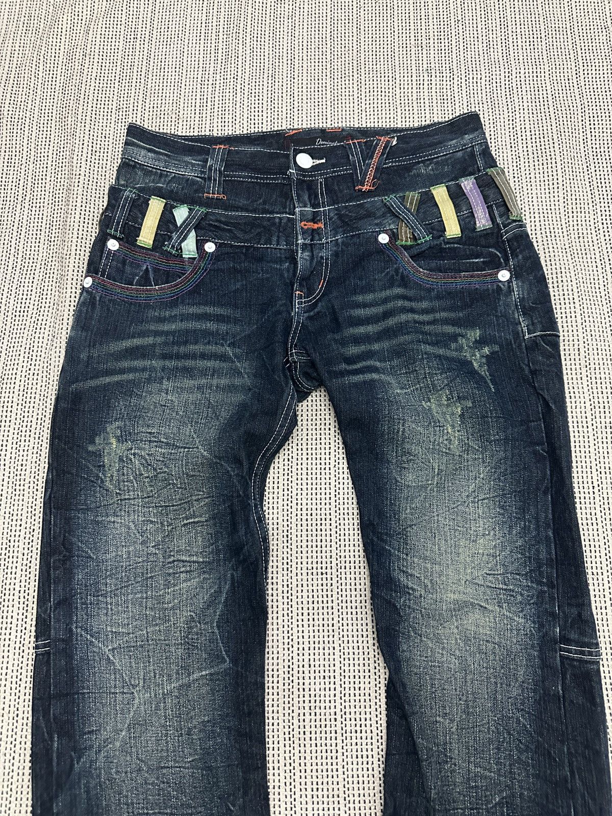 If Six Was Nine 🔥🔥🔥Dominate Handcrated Jeans Double Waist Pants Size US 32 / EU 48 - 5 Thumbnail