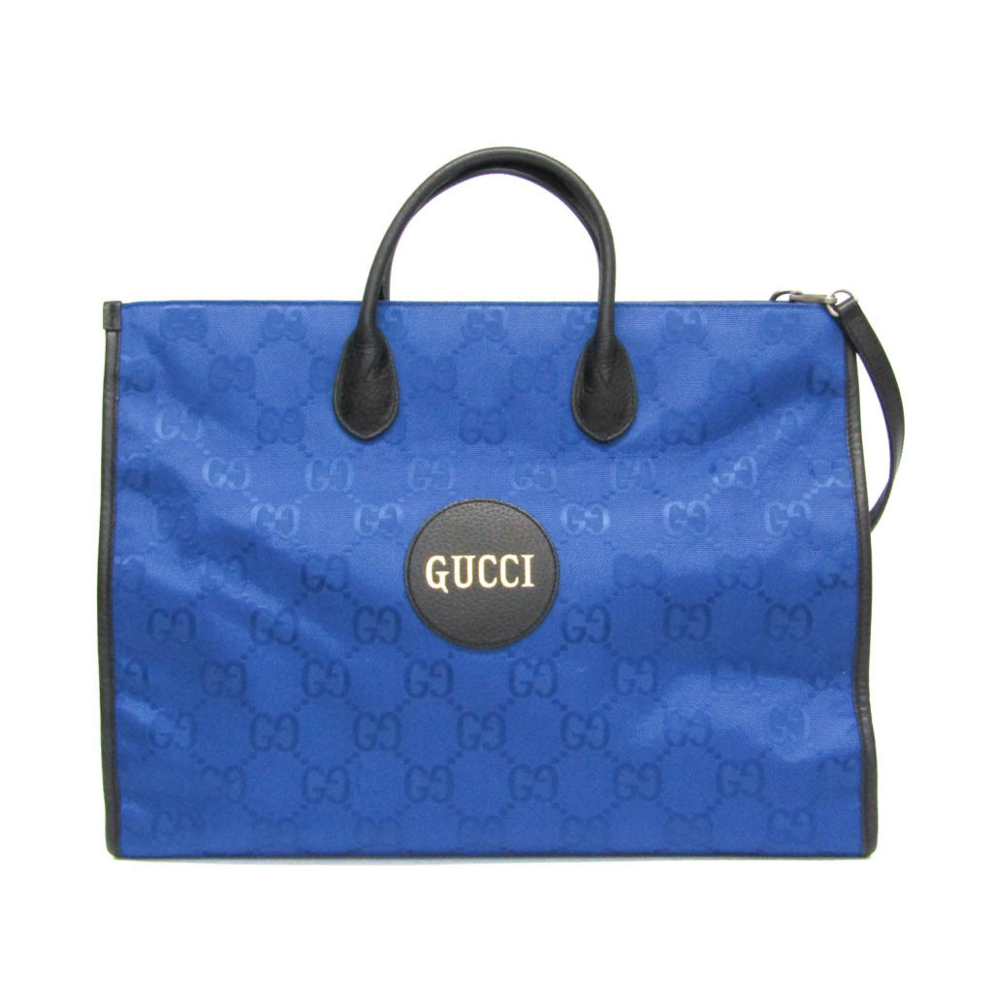 Gucci Gucci Off The Grid GG 630353 Men,Women Nylon Canvas,Leather Handbag,Shoulder Bag Black,Blue Size ONE SIZE - 1 Thumbnail