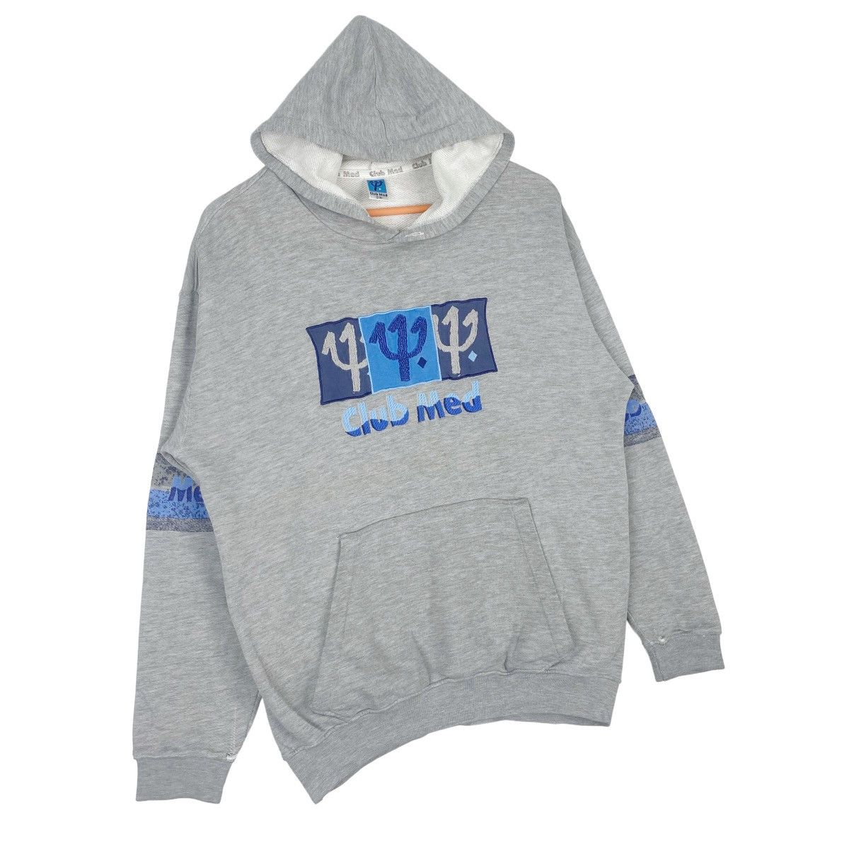 Designer × Vintage Club Med Hoodie Sweatshirt Grey Pullover Jumper Size US M / EU 48-50 / 2 - 4 Thumbnail