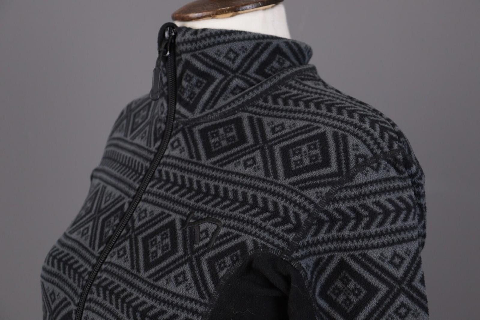 Designer Kari Traa Gray Nordic Fair Isle Full Zip Jacket Size S Size S / US 4 / IT 40 - 8 Thumbnail