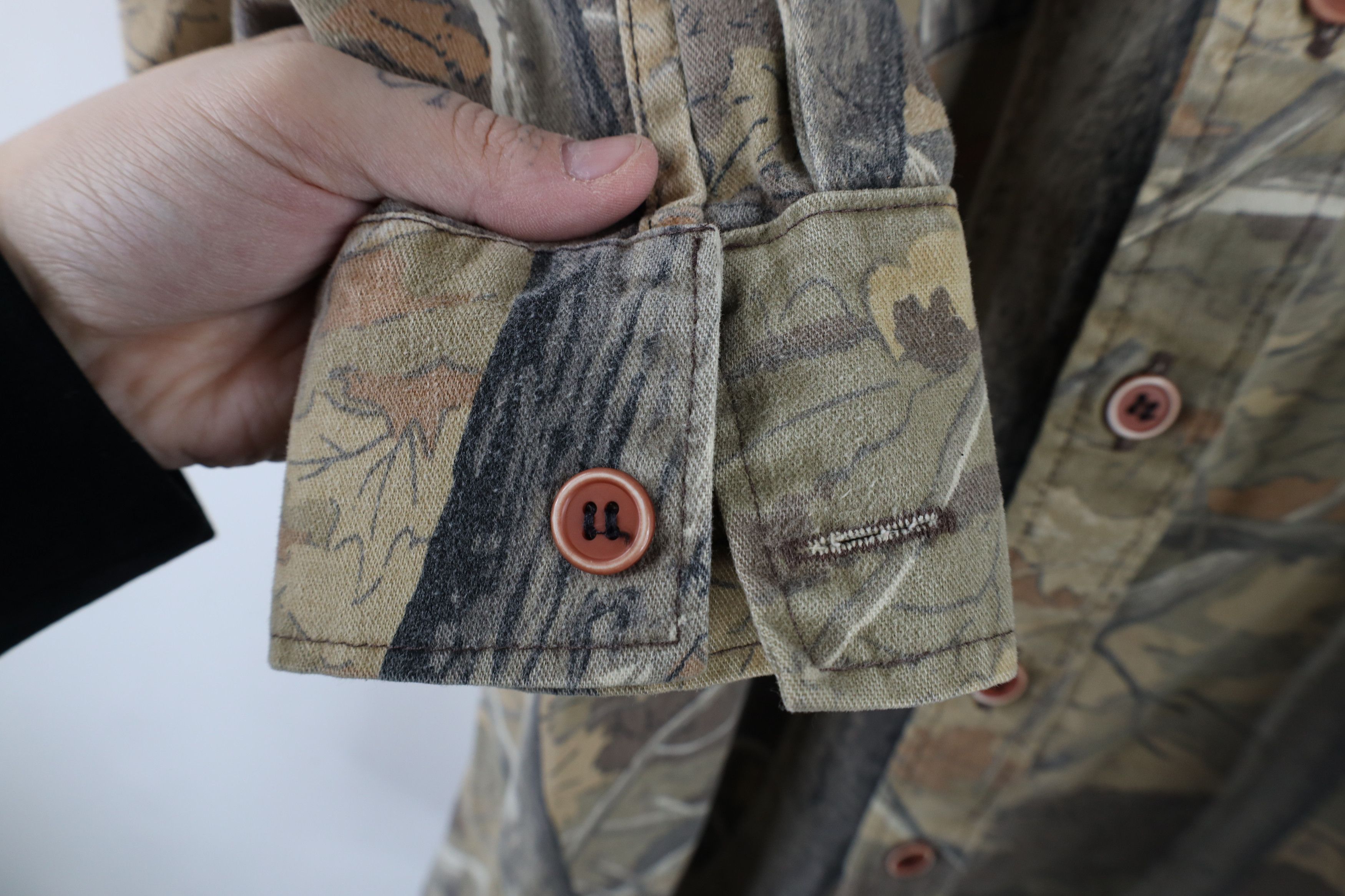 Vintage Vintage 90s Streetwear Camouflage Flannel Button Shirt USA Size US L / EU 52-54 / 3 - 8 Thumbnail