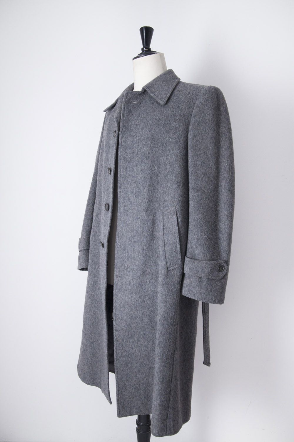 Vintage Vintage 1980's grey wool coat Size US M / EU 48-50 / 2 - 3 Thumbnail