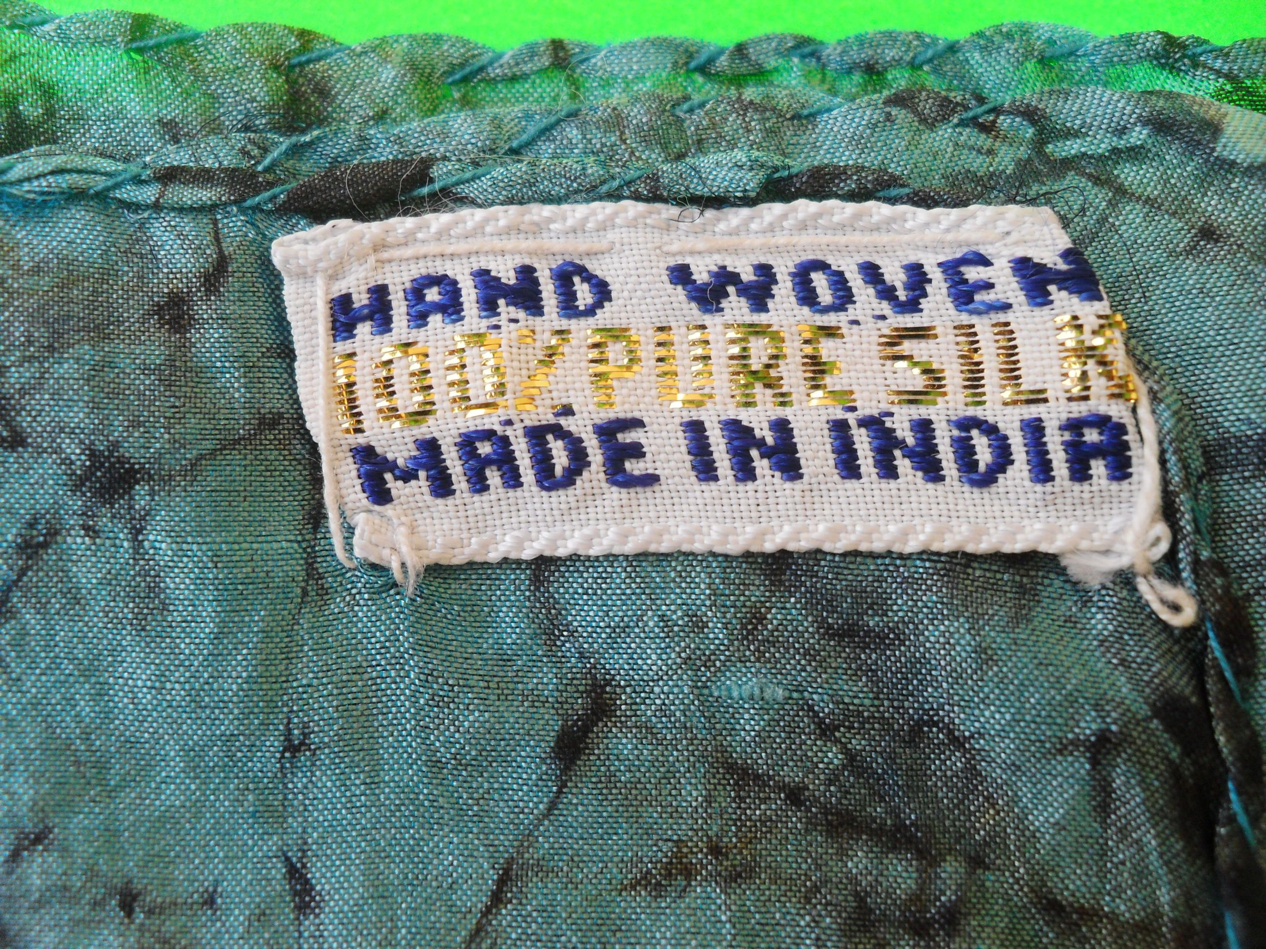 Other 100% Silk scarf, handmade on the theme of Plastic Art. Size ONE SIZE - 8 Thumbnail