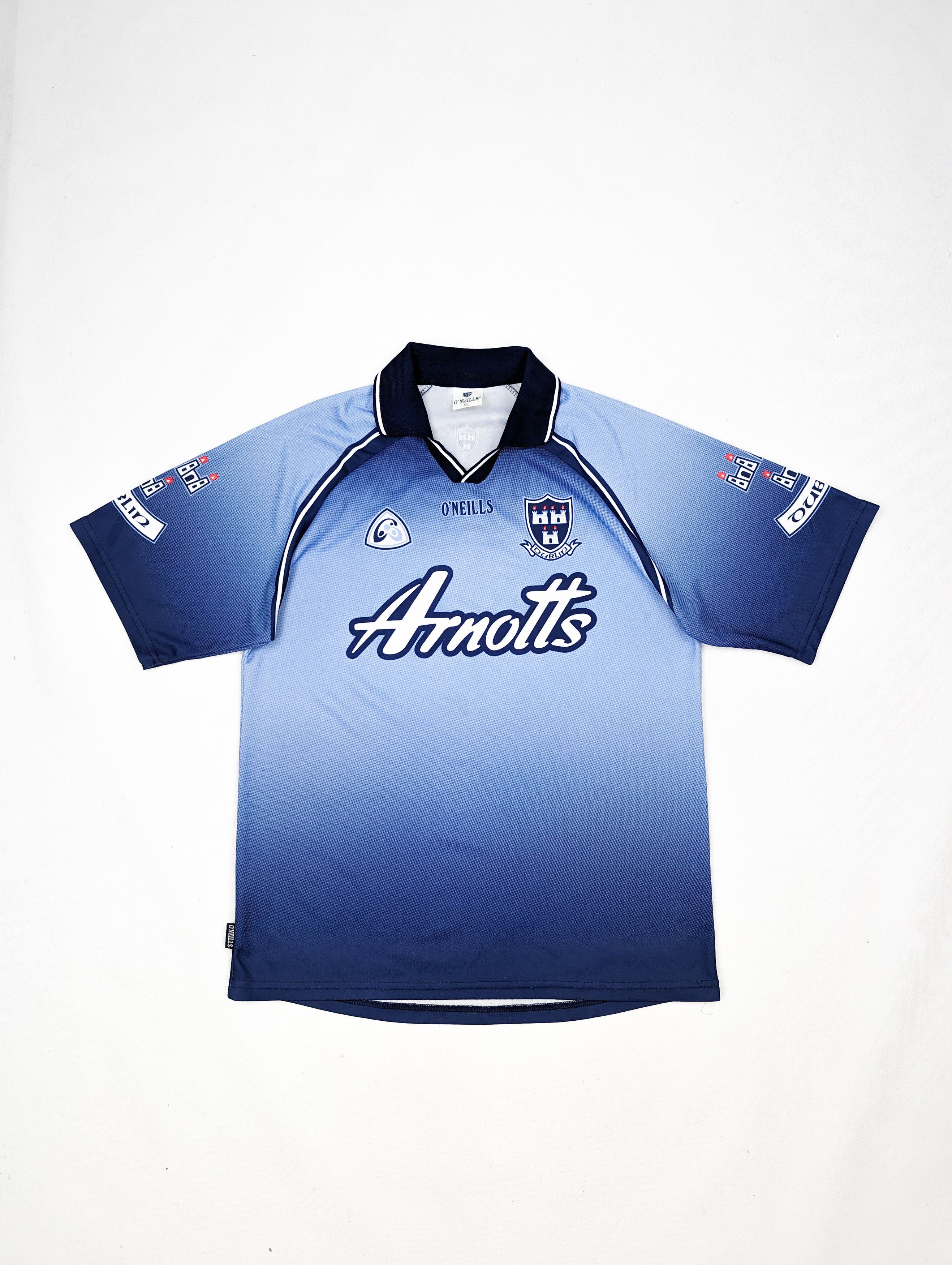 Maillot Rugby Vintage O’Neills – Dublin – Arnotts – Taille L – Fabriqué En Irlande