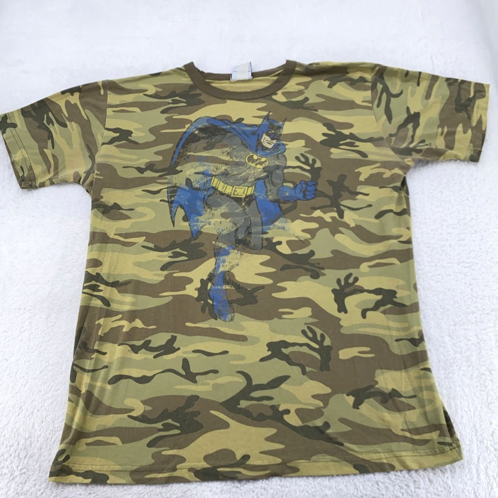 Junk Food Batman T-Shirt Mens Large Camouflage Camo Junk Food DC Comics Superhero Tee Size US L / EU 52-54 / 3 - 2 Thumbnail