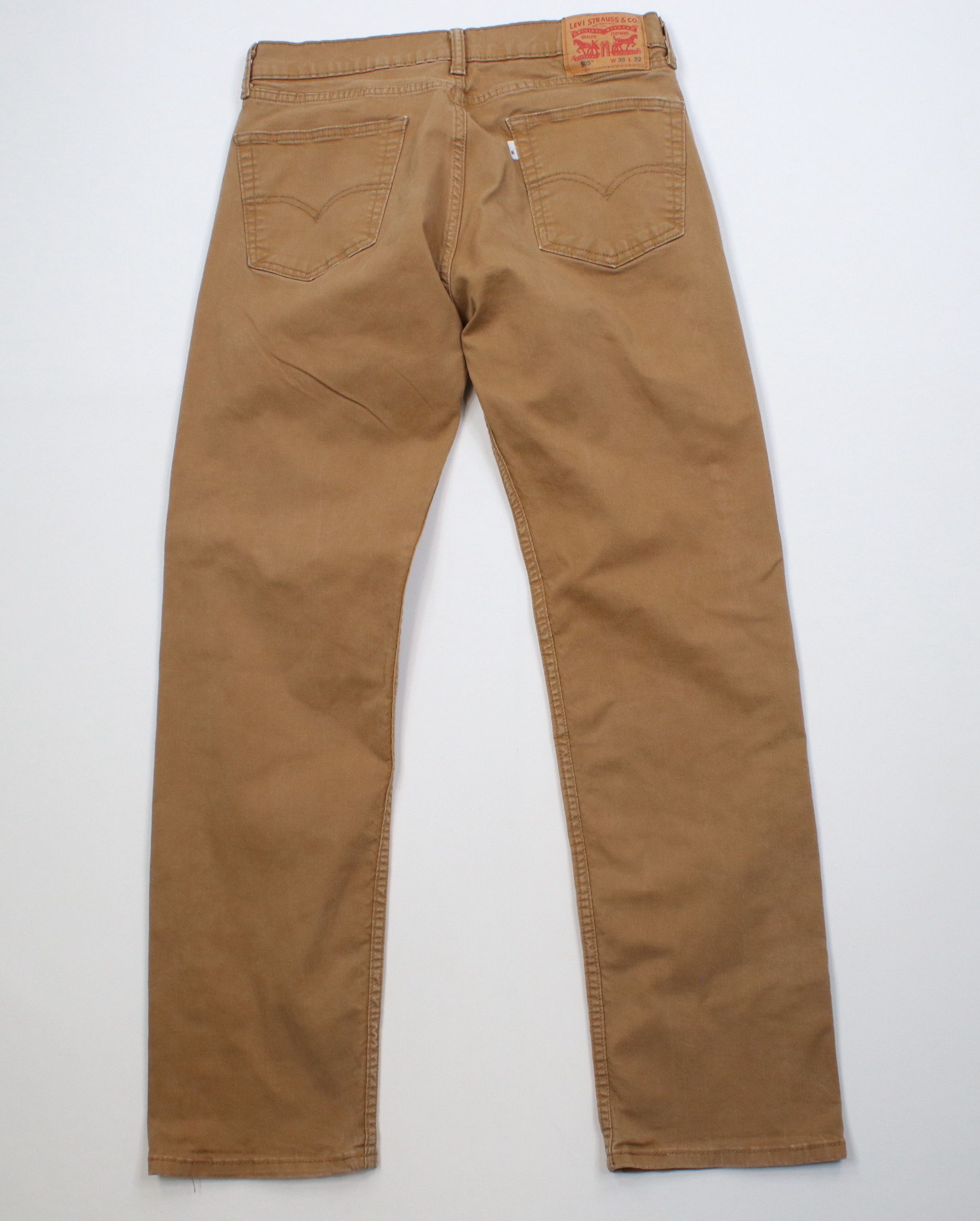 Levi's Vintage Y2K Levis 505 Regular Fit Straight Leg Jeans Brown Size US 33 - 9 Thumbnail