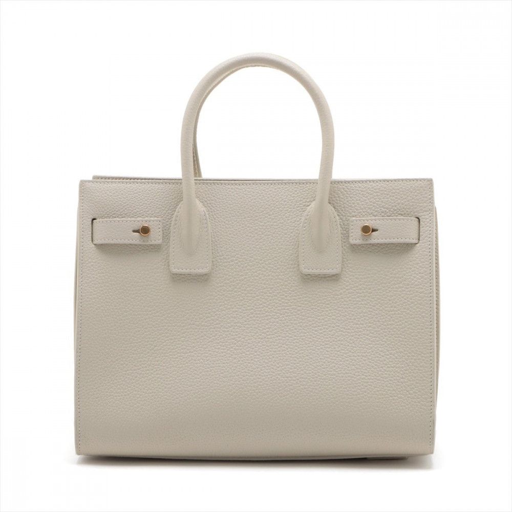 Saint Laurent Paris o1b1hav110924 Size: OS / Sac De Jour Leather Bag Off White Size ONE SIZE - 2 Thumbnail