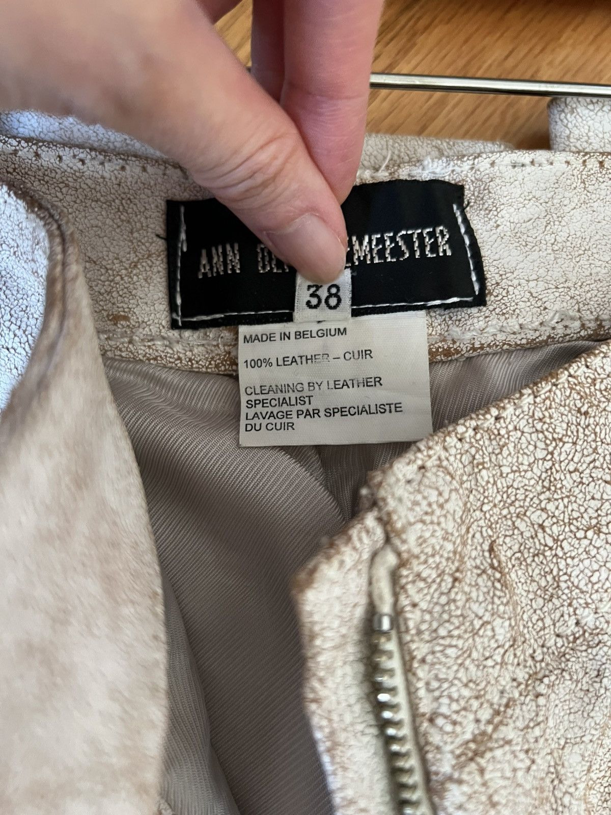 Ann Demeulemeester Ann Demeulemeester SS02 Leather Pants Size 26" / US 2 / IT 38 - 7 Thumbnail