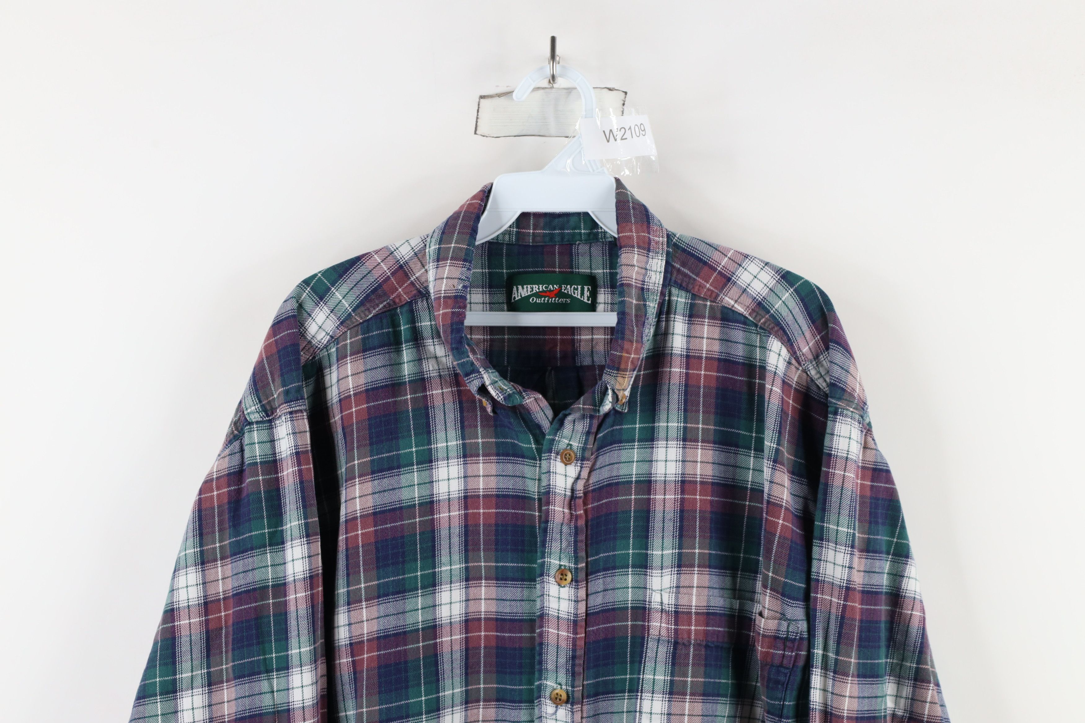 American Eagle Outfitters × Vintage Vintage 90s American Eagle Outfitters Button Down Shirt Size US XL / EU 56 / 4 - 2 Thumbnail