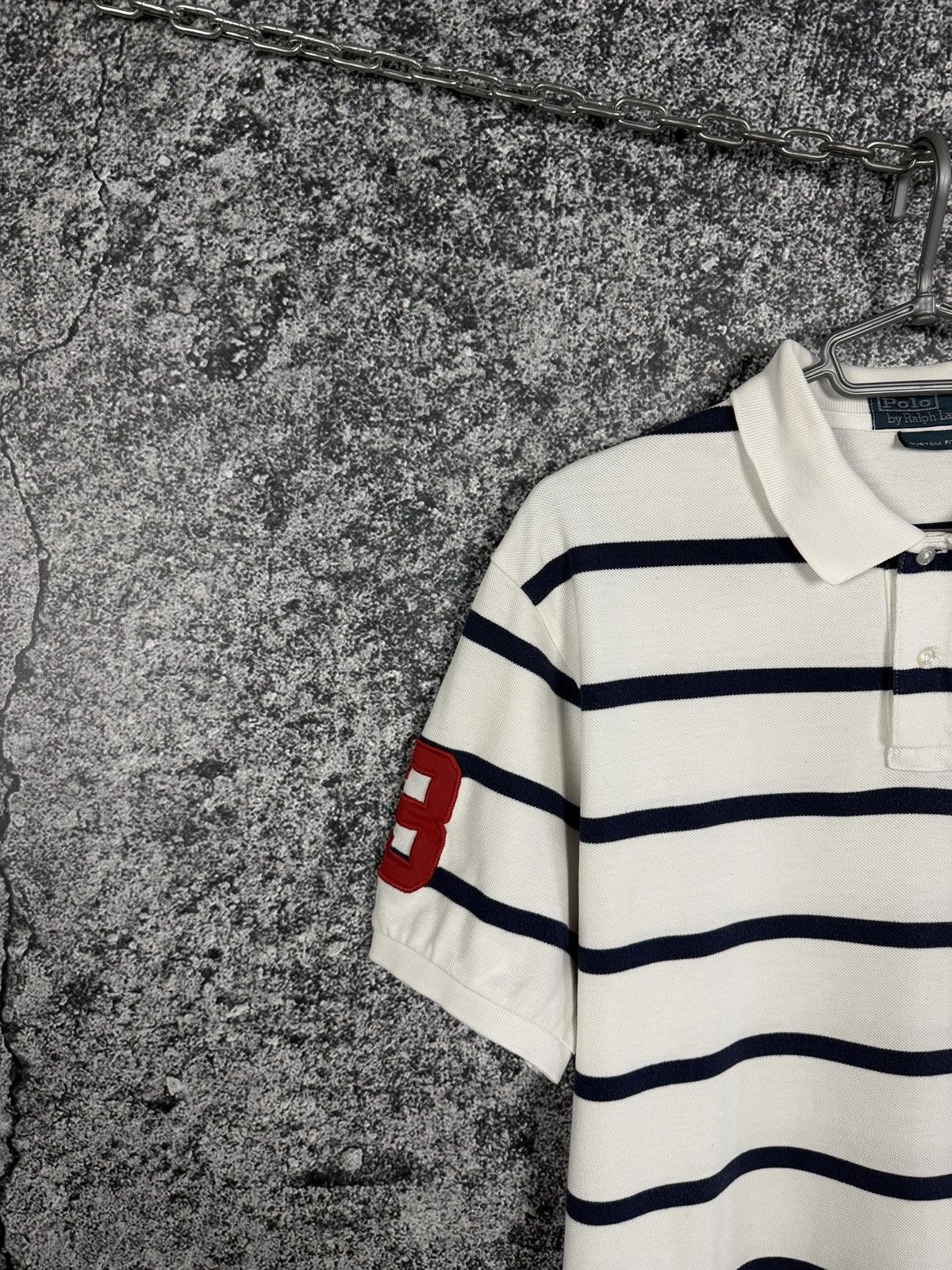Polo Ralph Lauren Vintage Polo Ralph Lauren Striped Polo Shirt Big Pony XL Size US XL / EU 56 / 4 - 3 Thumbnail