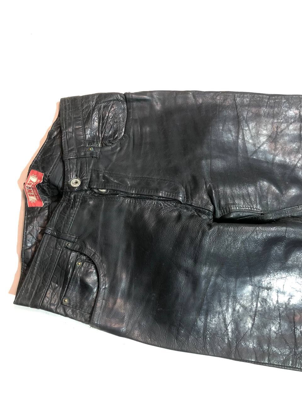 Vintage Enjoy Racing Moto Biker Leather Pants Size US 29 - 5 Thumbnail