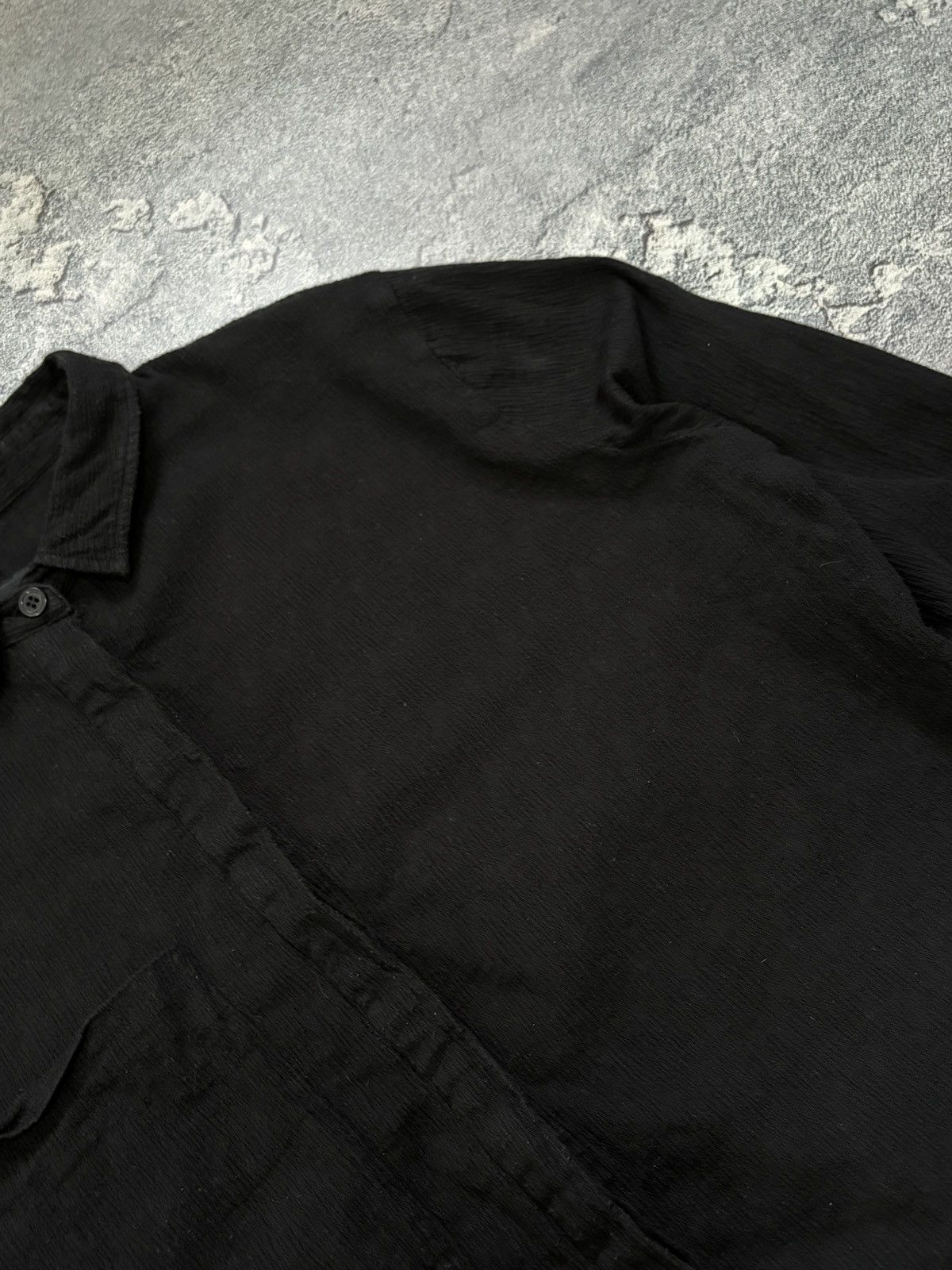 Thom Krom Thom Krom Black Asymmetric Distressed Hem Shirt L Size L / US 10 / IT 46 - 5 Thumbnail