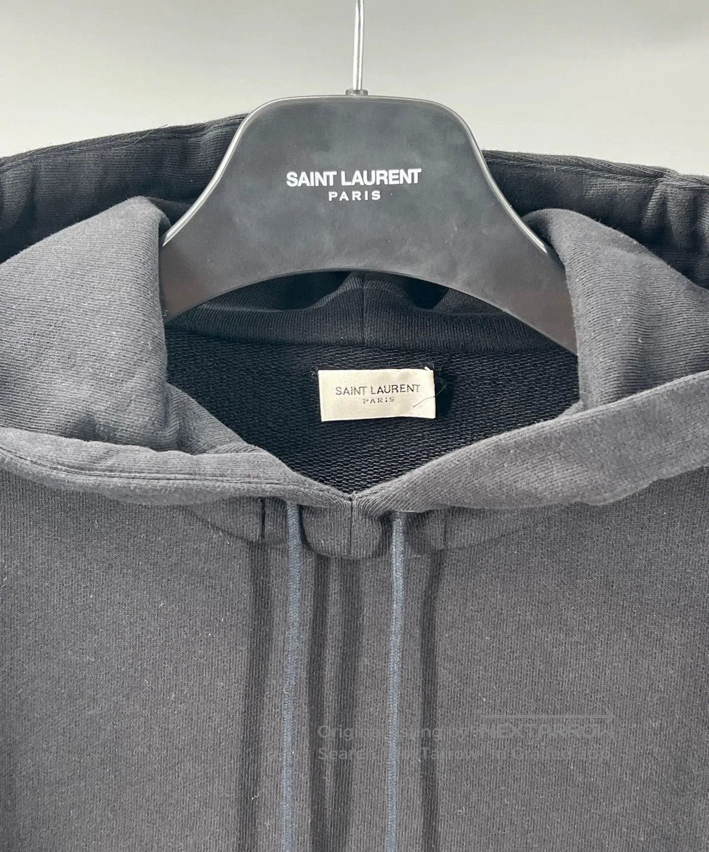 Yves Saint Laurent YSL Men's Black Hoodie with Logo. Size US S / EU 44-46 / 1 - 2 Thumbnail
