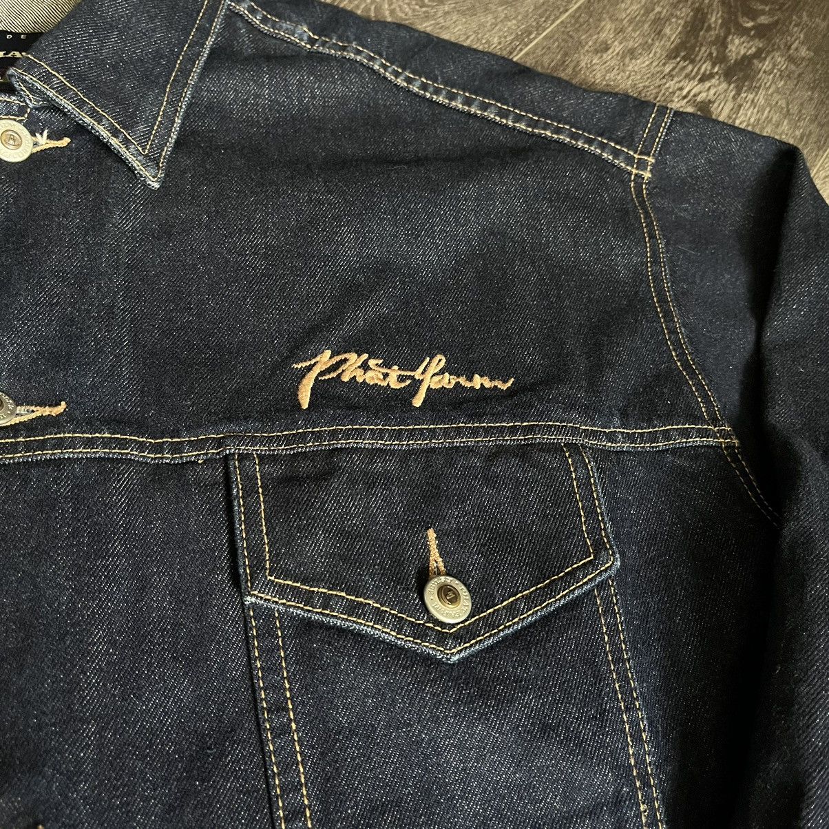 Phat Farm Vintage 1990s Phat Farm Denim Trucker Rap Jean Jacket Baggy Size US XXL / EU 58 / 5 - 4 Thumbnail