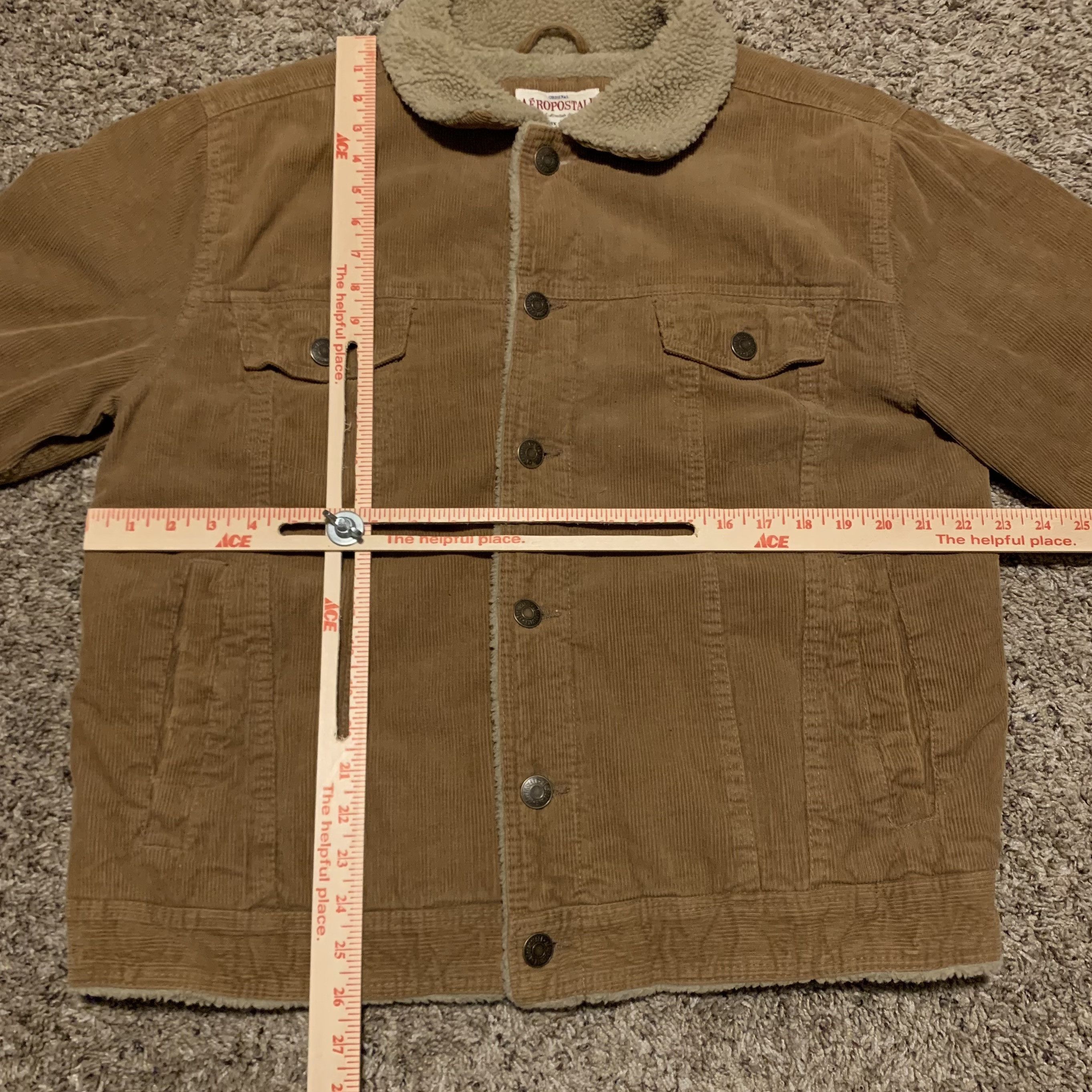 Aeropostale AEROPOSTALE SHERPA CORDUROY JACKET Size US L / EU 52-54 / 3 - 4 Thumbnail