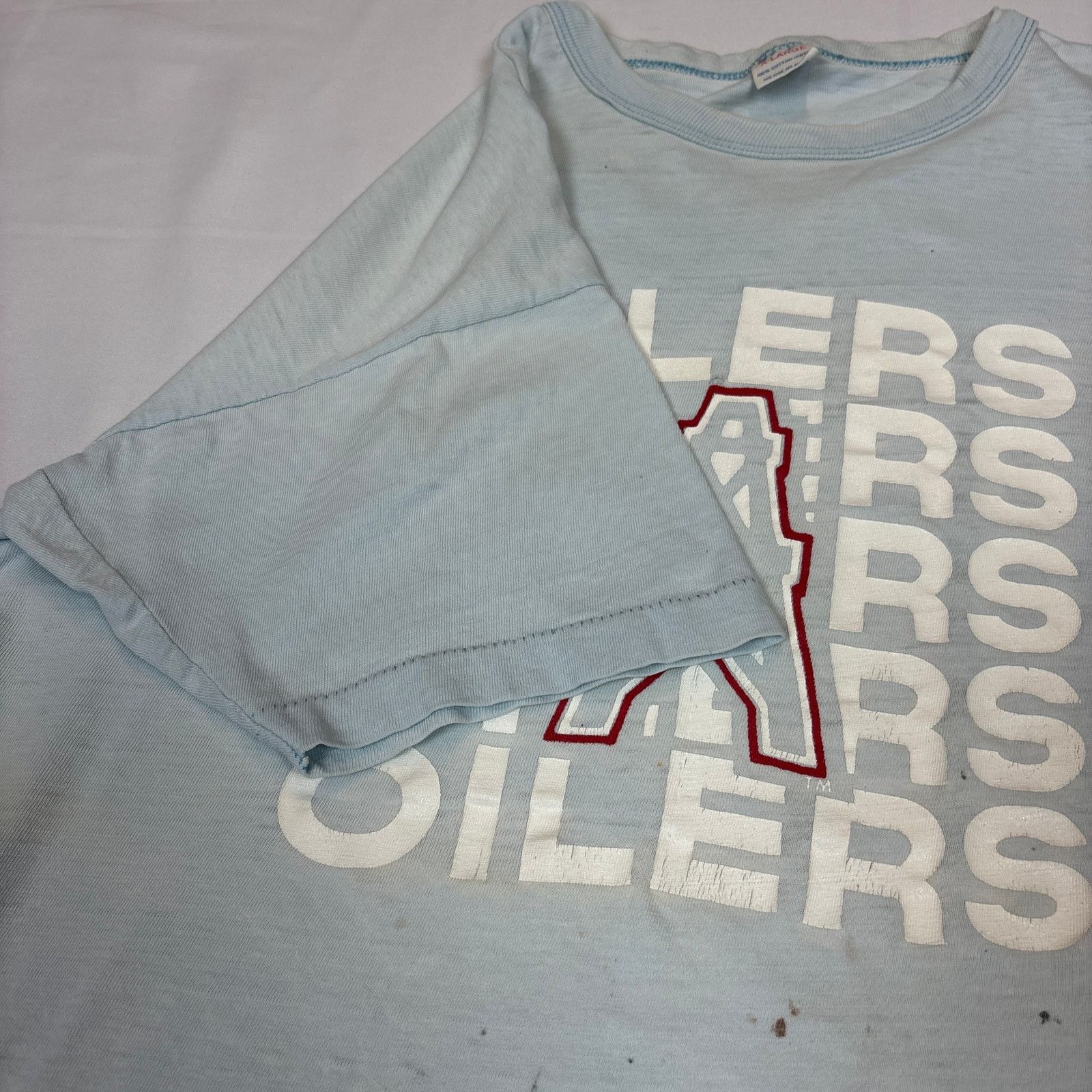 Champion Vintage 70s 80s Champion Houston Oilers Shirt XL Size US XL / EU 56 / 4 - 3 Thumbnail