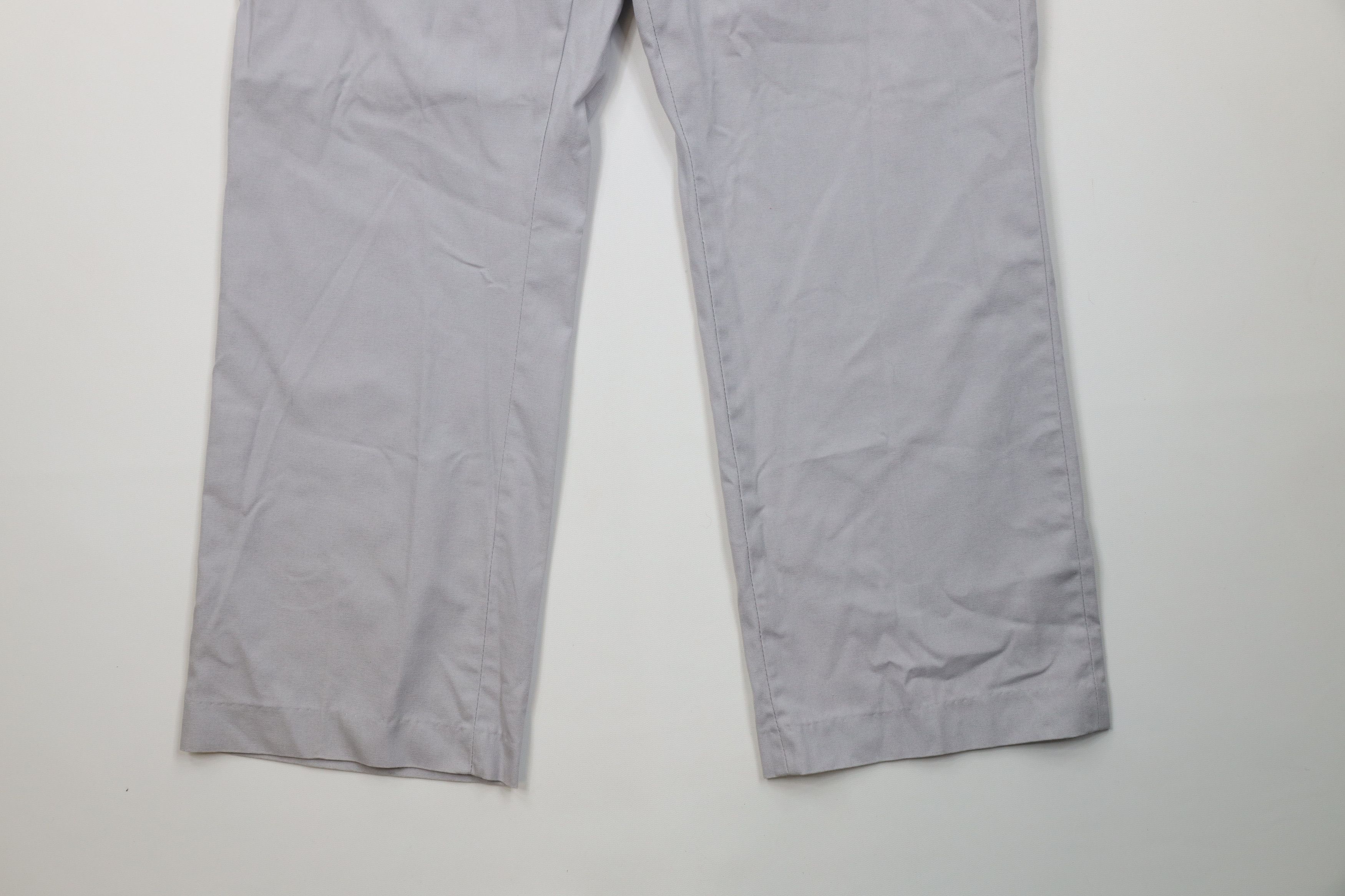 Vintage Vintage 70s Streetwear Wide Leg Chino Pants Trousers Gray Size US 36 / EU 52 - 4 Thumbnail
