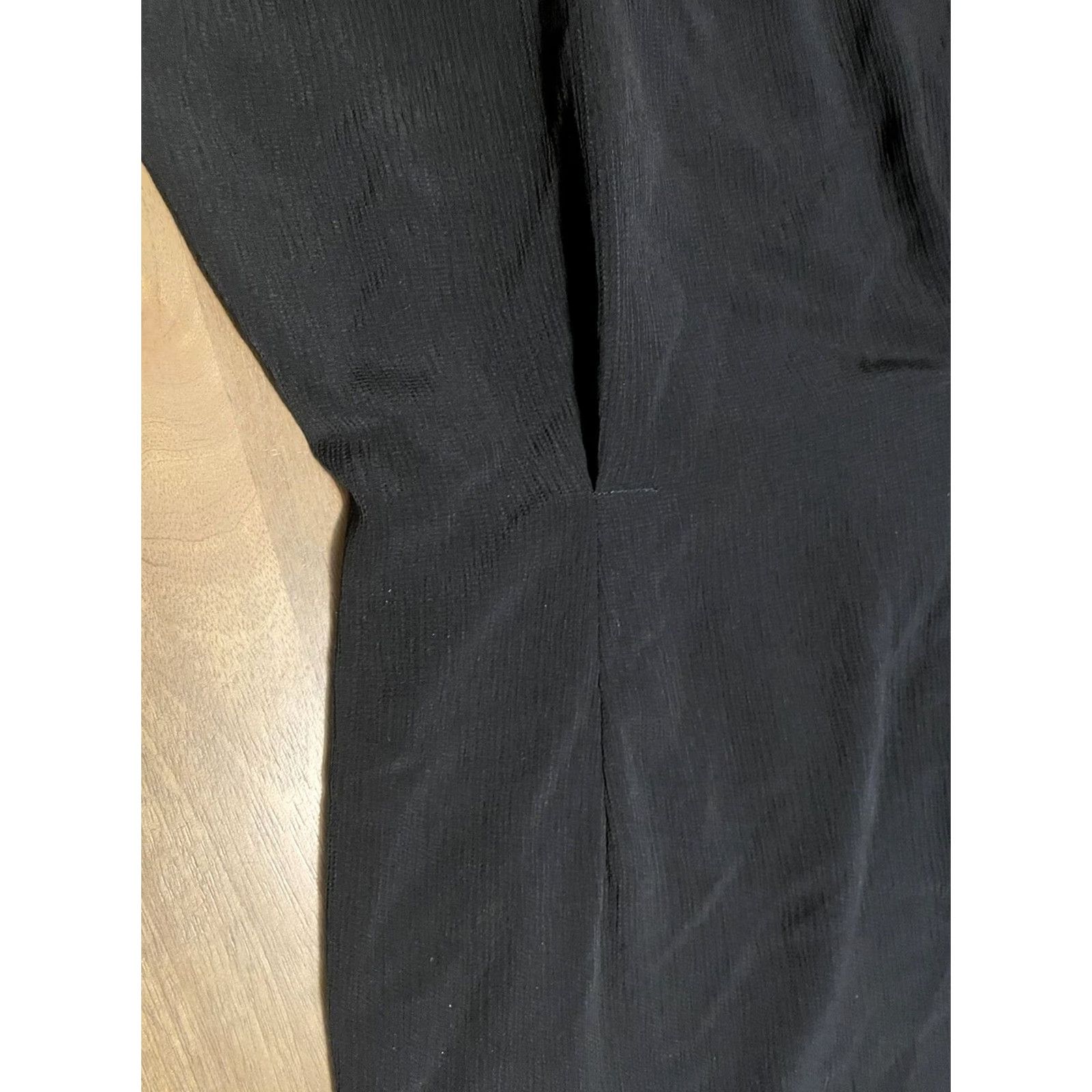 Allsaints AllSaints Woman’s Black Tonya Cap Sleeve Sheath Dress Size 2 Pleated Lined Size XS / US 0-2 / IT 36-38 - 3 Thumbnail