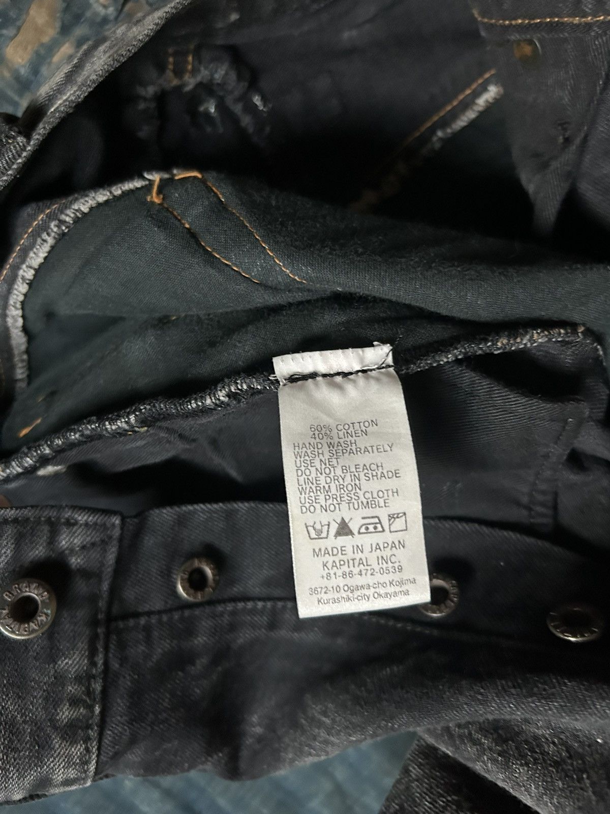 Kapital × Kapital Kountry Kapital Kountry Denim Thunderbird short pants Size US 32 / EU 48 - 11 Thumbnail