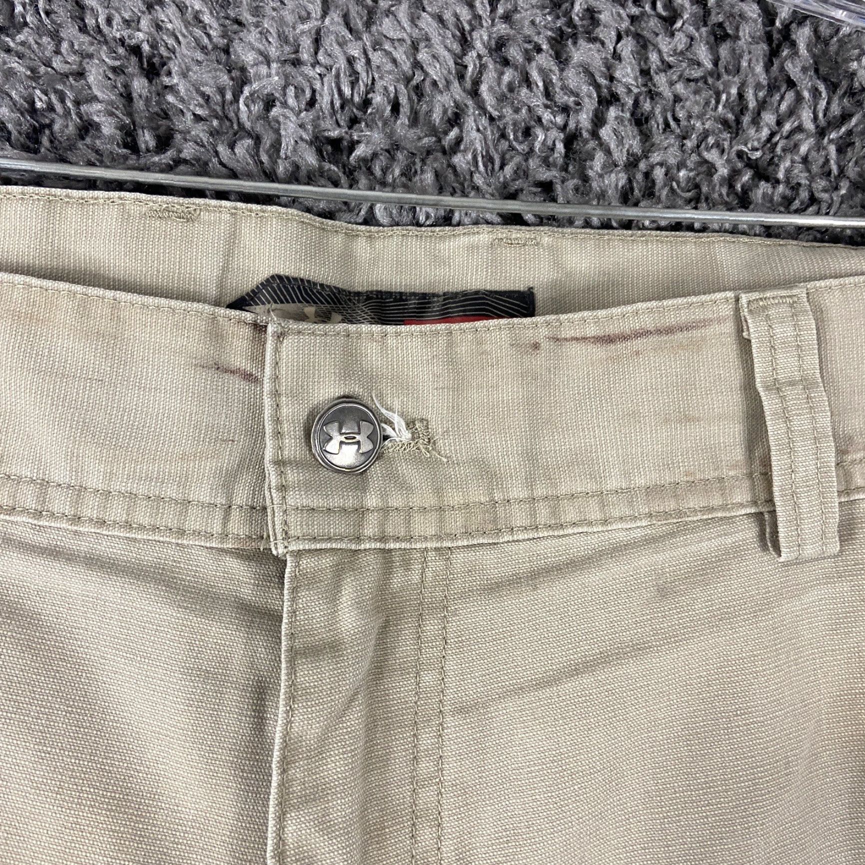 Under Armour Under Armour Cargo Shorts Men’s 36 Beige Mens Regular Athletic Summer Activewear Size US 36 / EU 52 - 6 Thumbnail