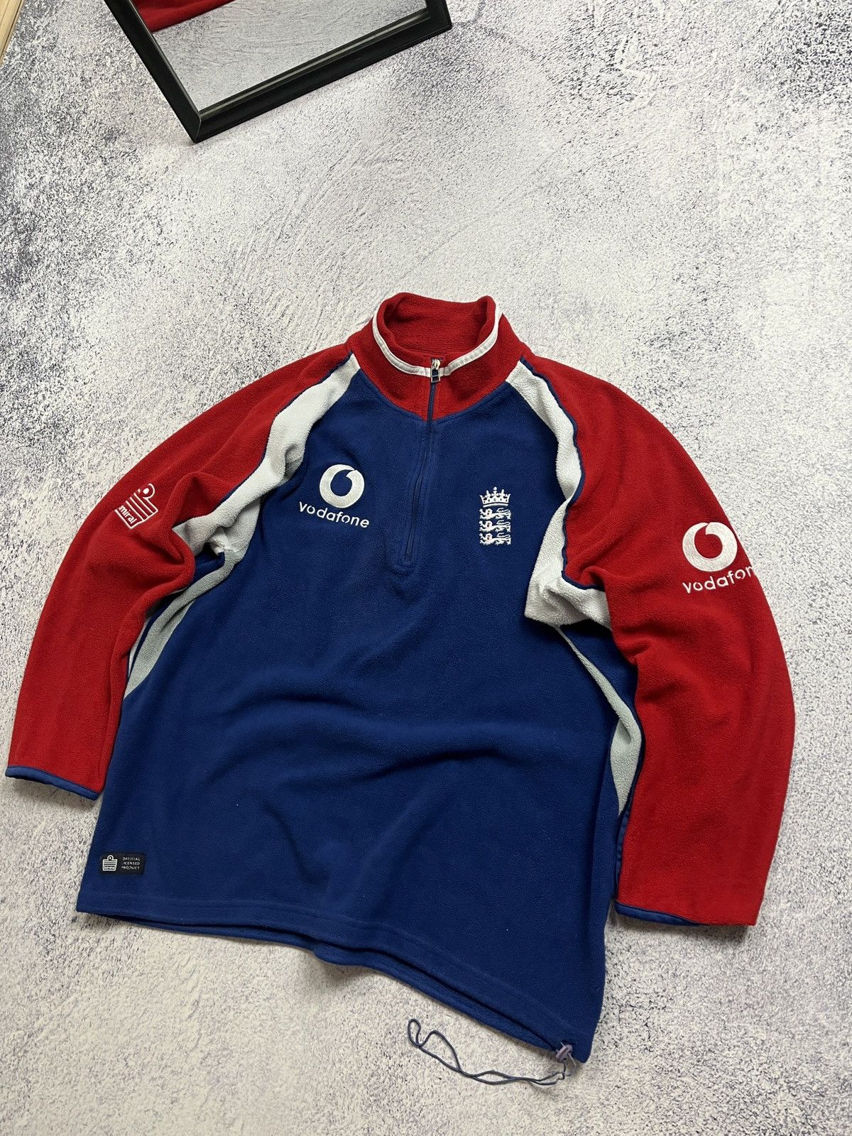 Nike England Cricket 2000’s Admiral Fleece Track Jacket Rare Size US L / EU 52-54 / 3 - 3 Thumbnail