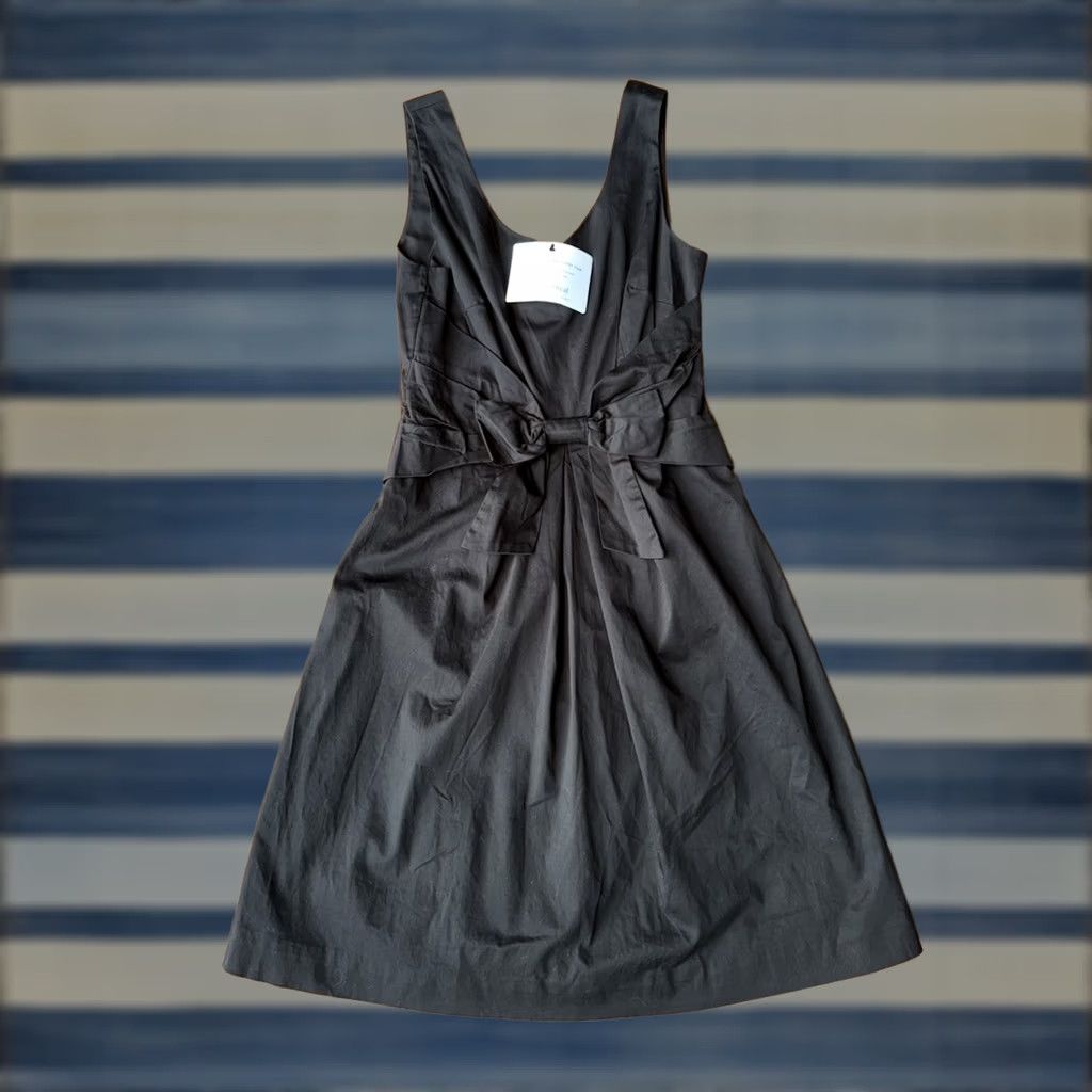 Vintage Kate Spade New York Jillian Bow Front Dress Women’s 4 Black Cotton Blend Dress Functions Bow Front Knee Length Solid 90s? Size S / US 4 / IT 40 - 1 Thumbnail