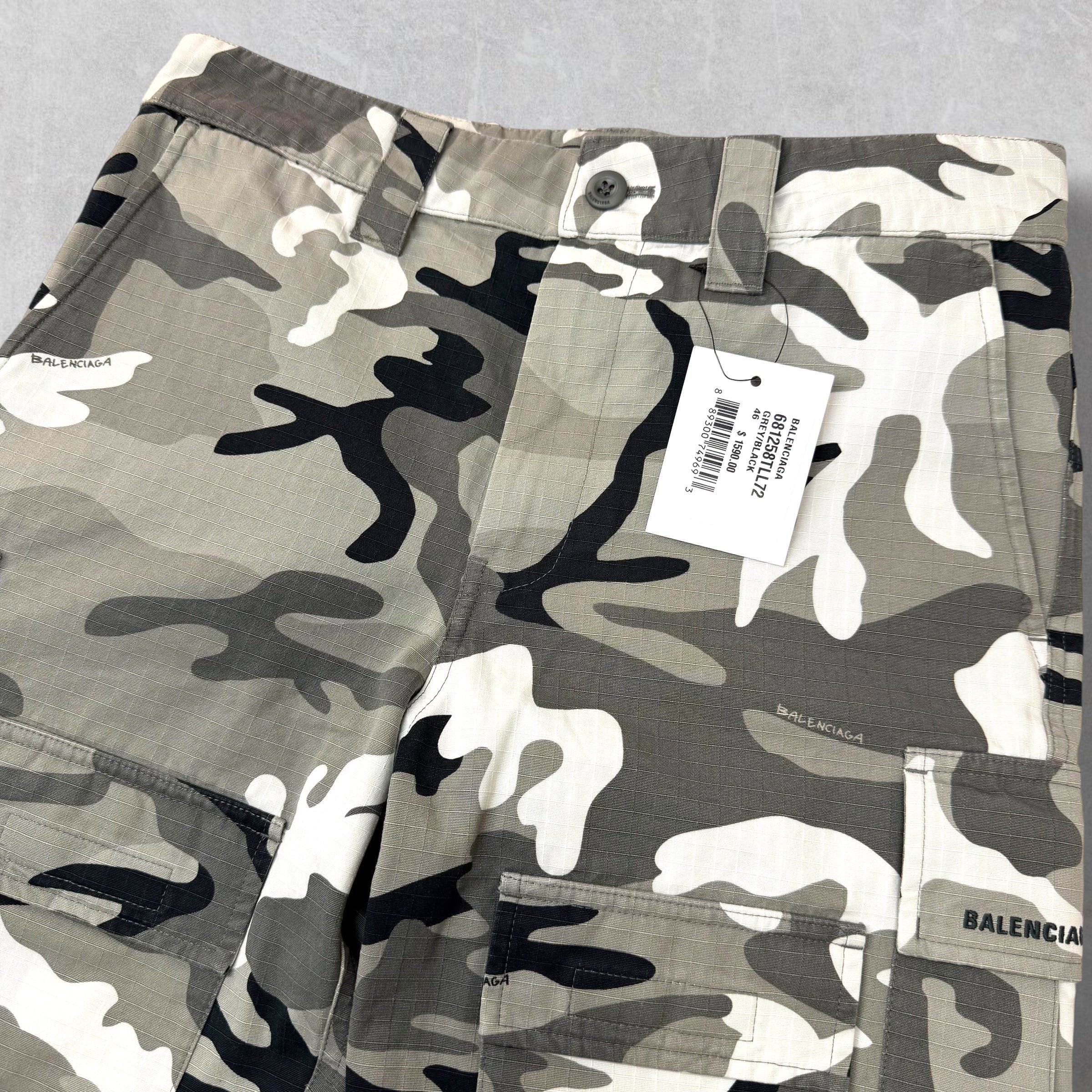 Balenciaga Balenciaga Fitted Camo Cargo Pants 36 (S) Size US 36 / EU 52 - 4 Thumbnail